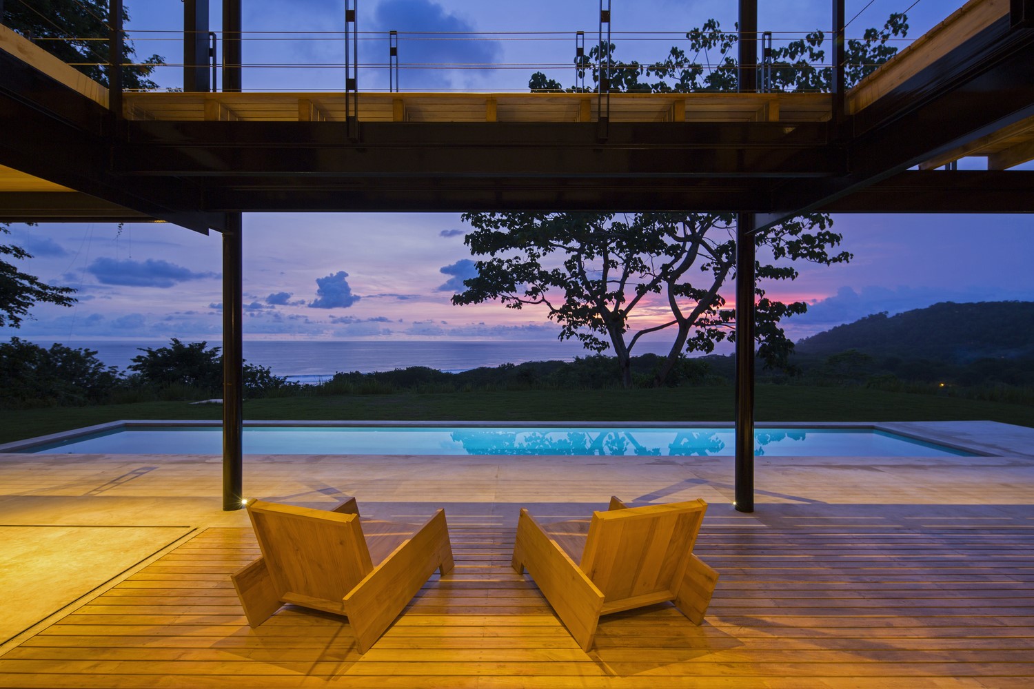 house, modern, architecture, swimming pool, landscape, HD Wallpaper