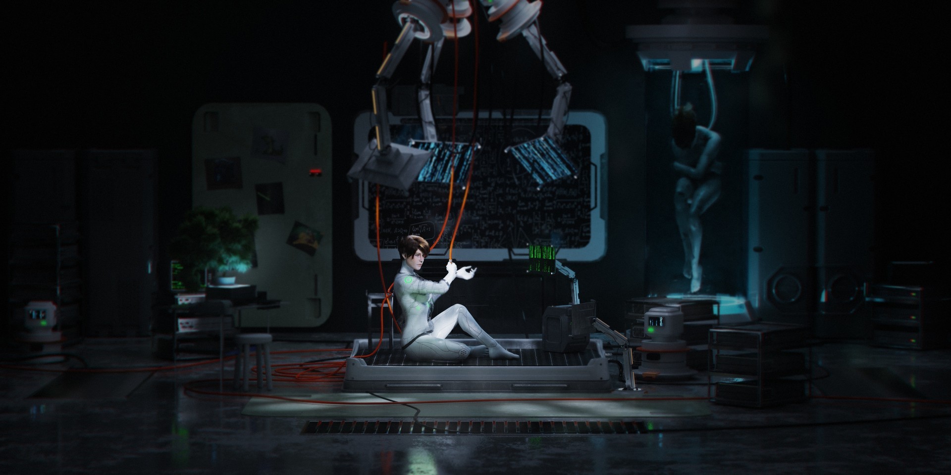 cyborg, futuristic, digital art, HD Wallpaper