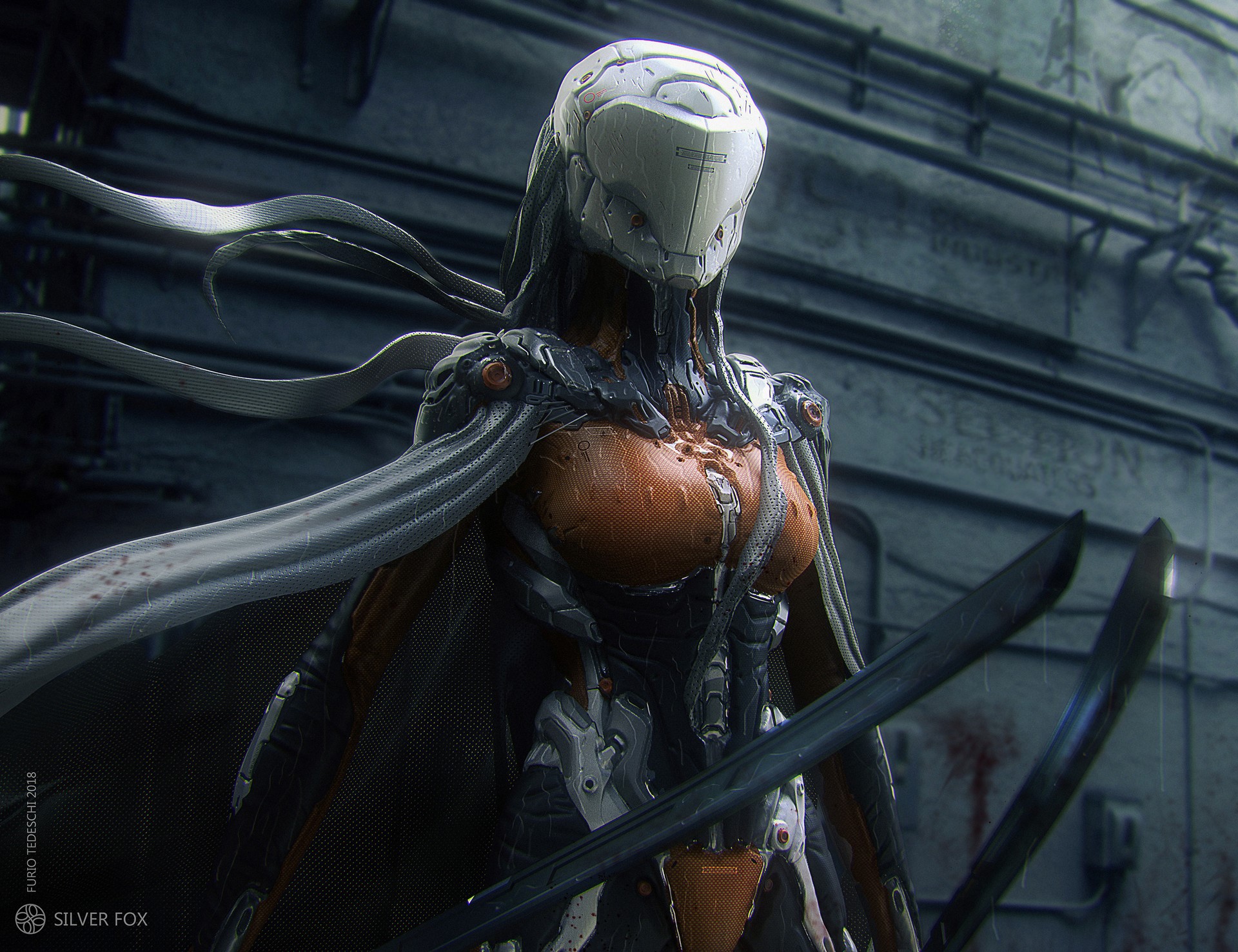 render, CGI, digital art, cyborg, ArtStation, HD Wallpaper