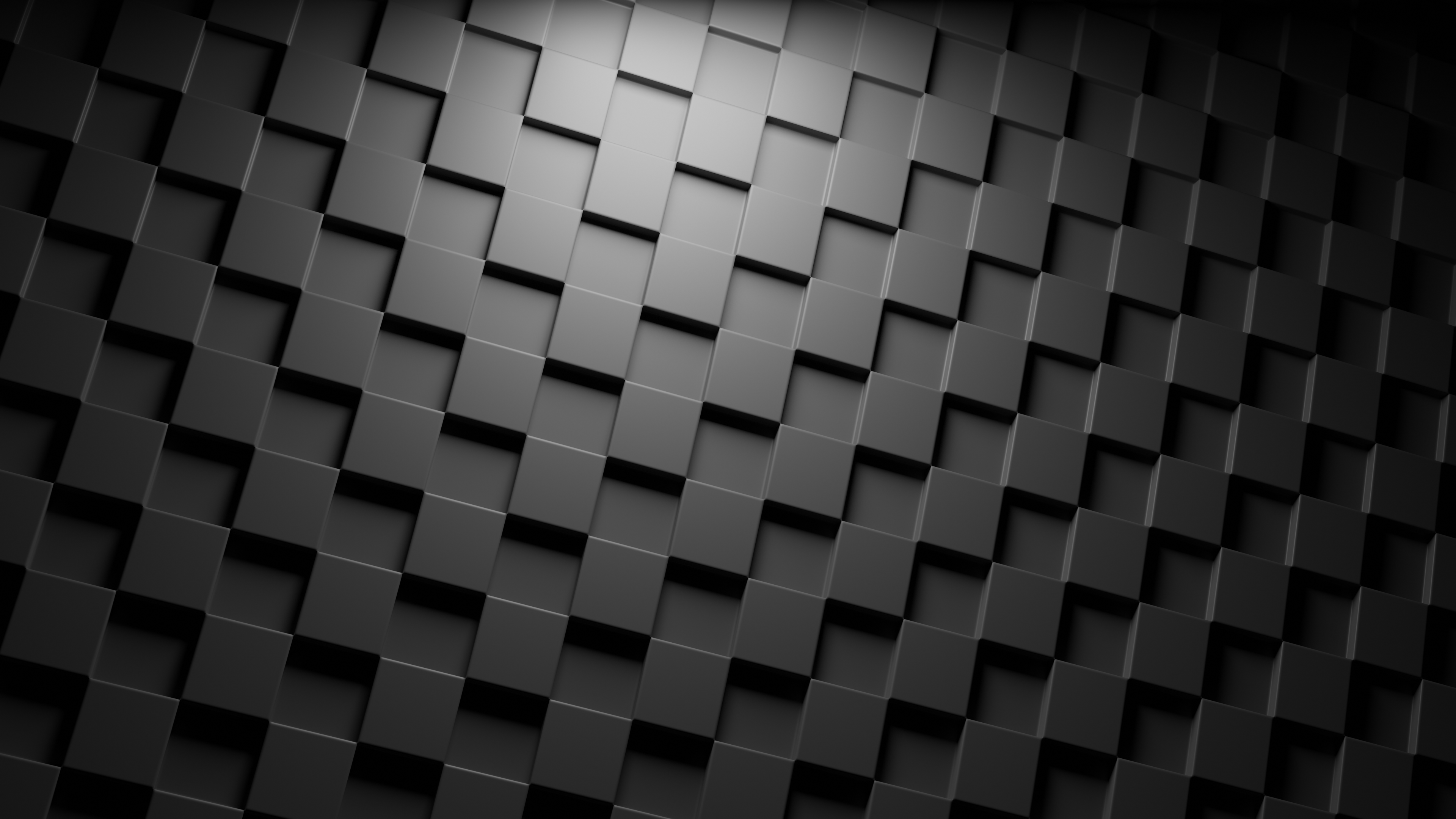 minimalism, dark, wall, cube, HD Wallpaper