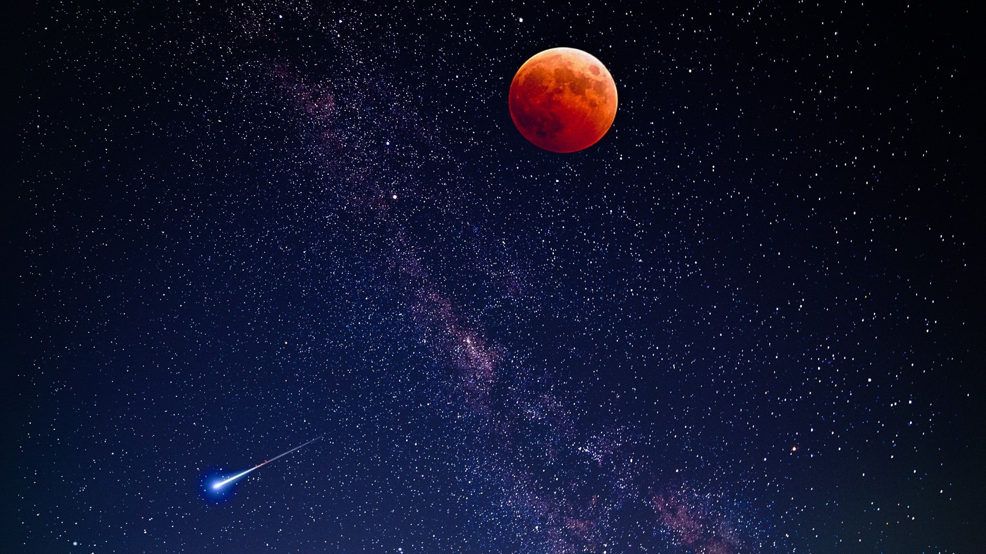 Moon, sky, space art, space, HD Wallpaper