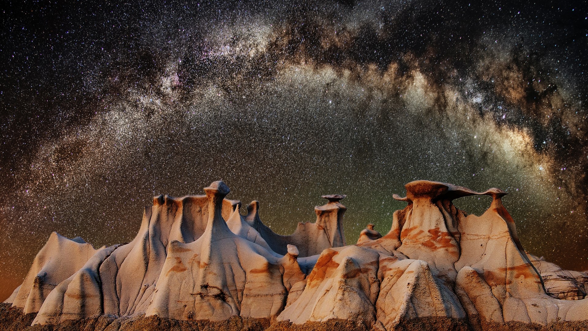 nature, Milky Way, stars, landscape, HD Wallpaper