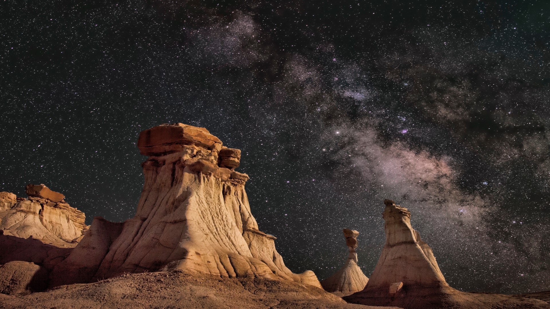 nature, Milky Way, stars, landscape, HD Wallpaper