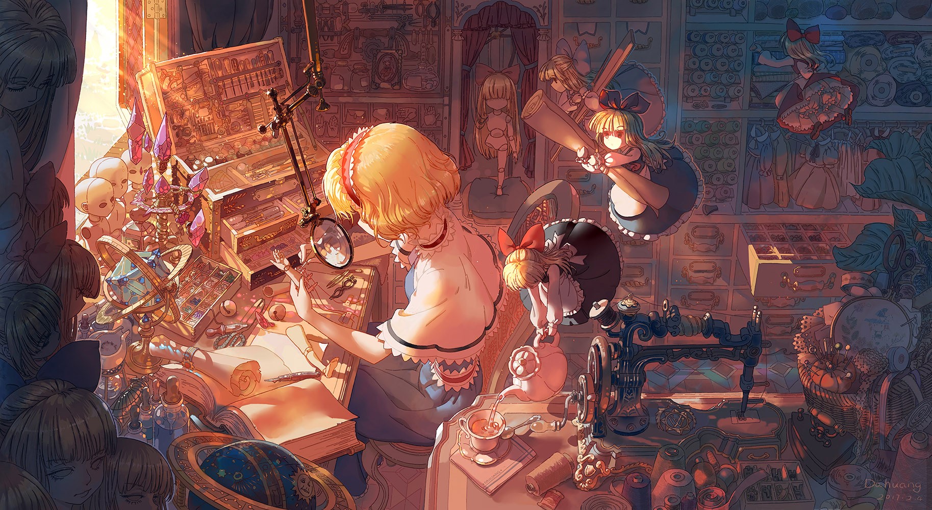 Alice Margatroid (Touhou), Touhou, anime, anime girls, HD Wallpaper