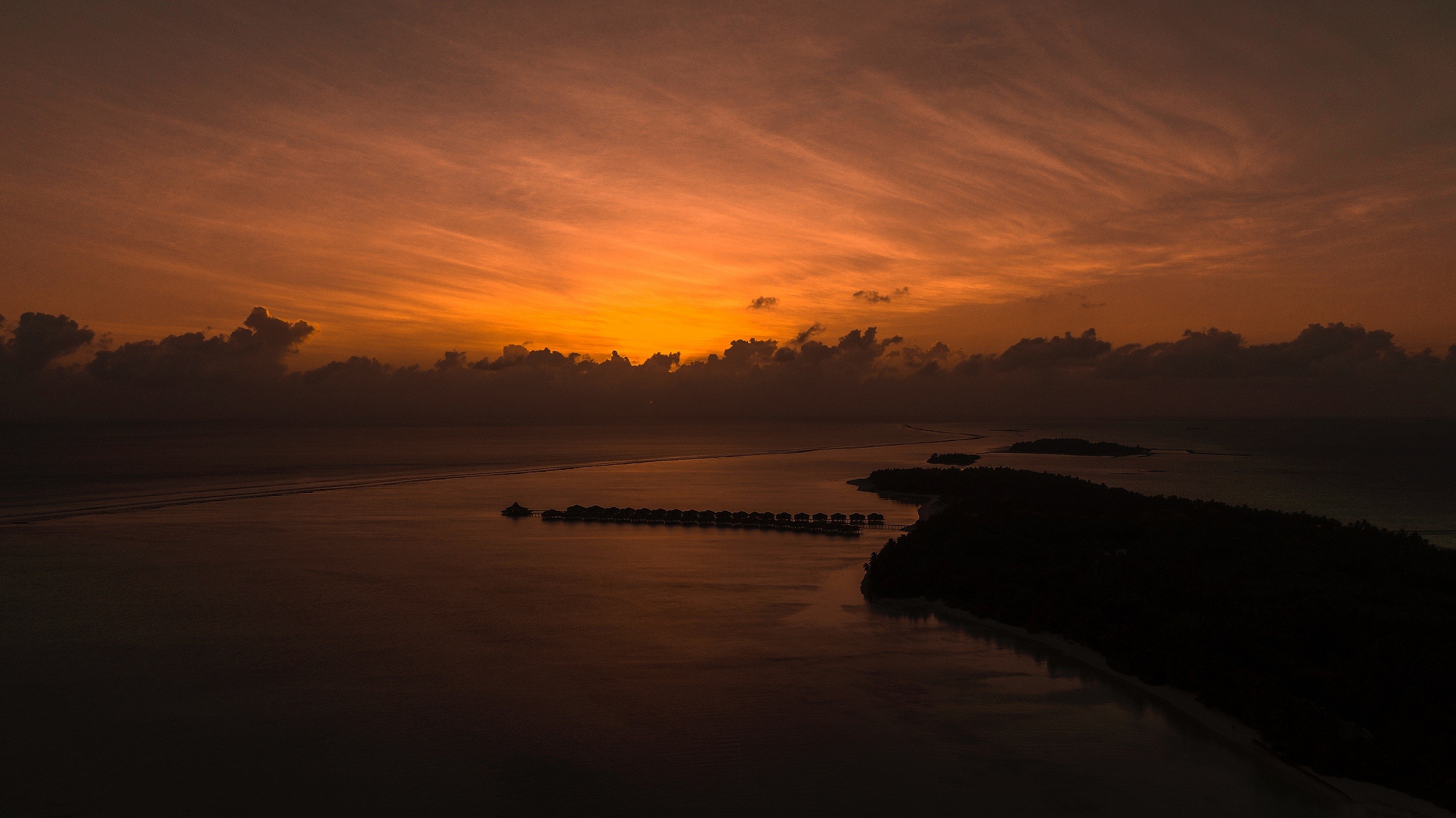 landscape, sunset, beach, island, sunrise, HD Wallpaper