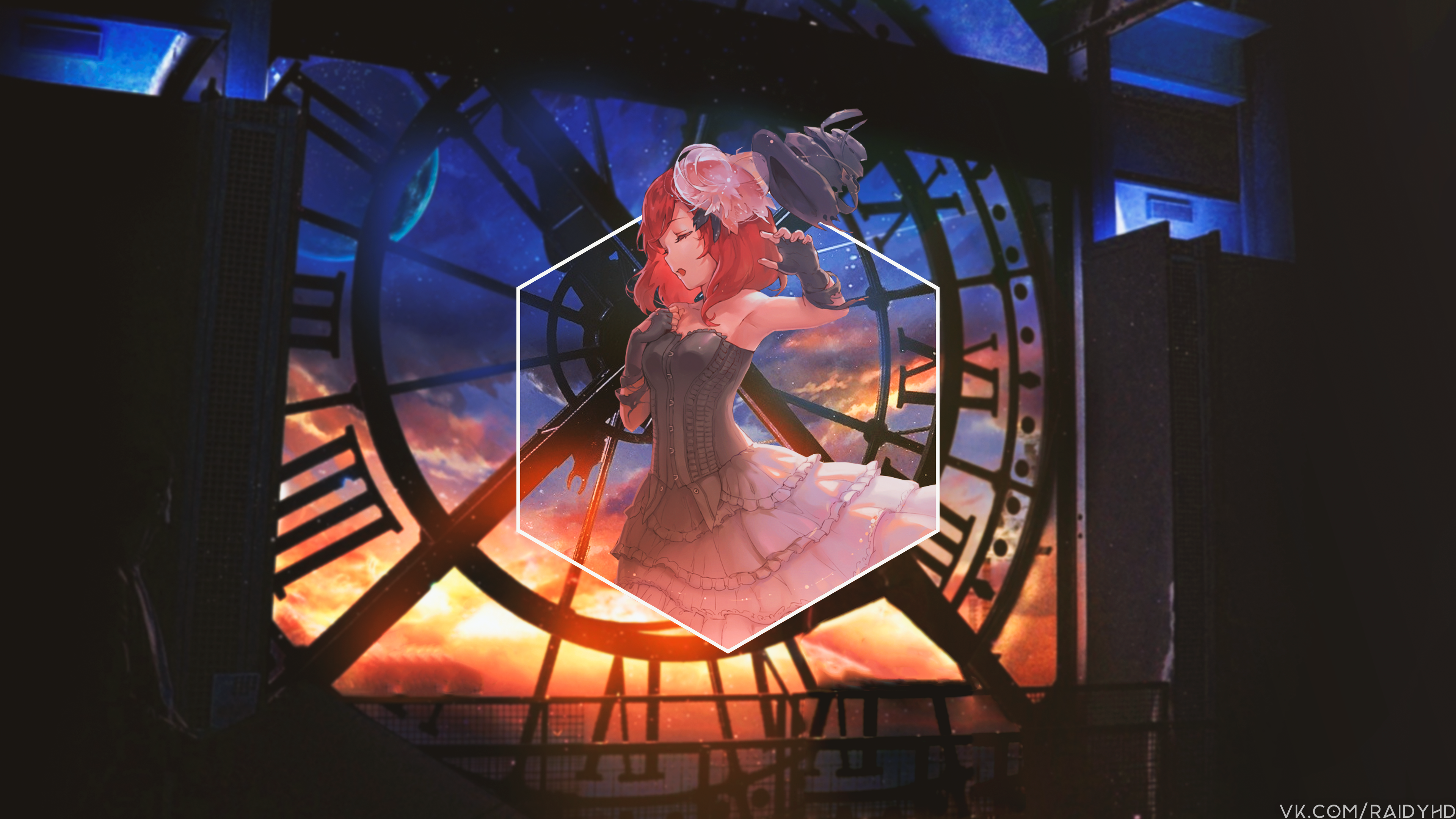 anime, anime girls, picture-in-picture, HD Wallpaper