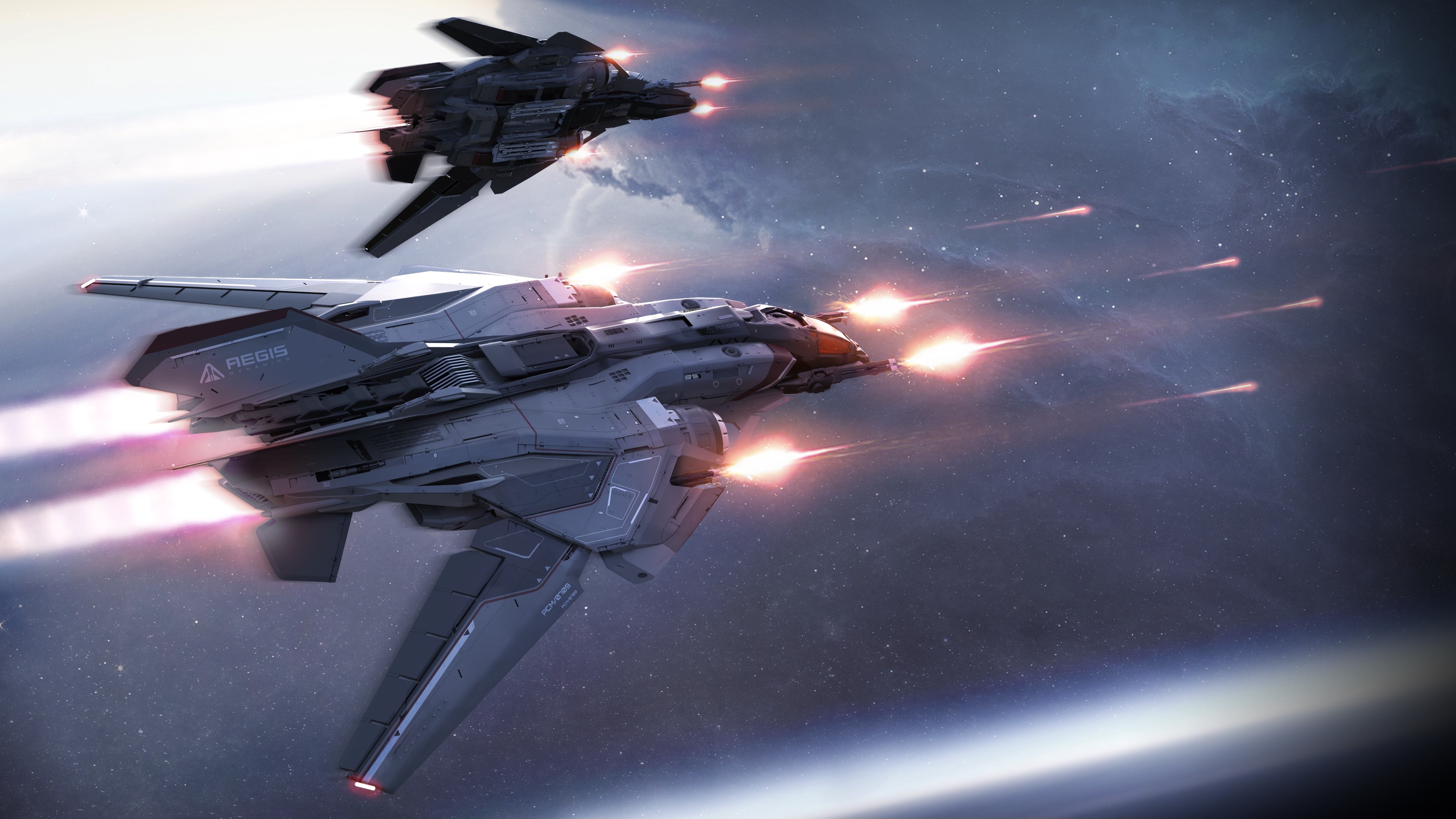 PC gaming, spaceship, vehicle, science fiction, Star Citizen, HD Wallpaper