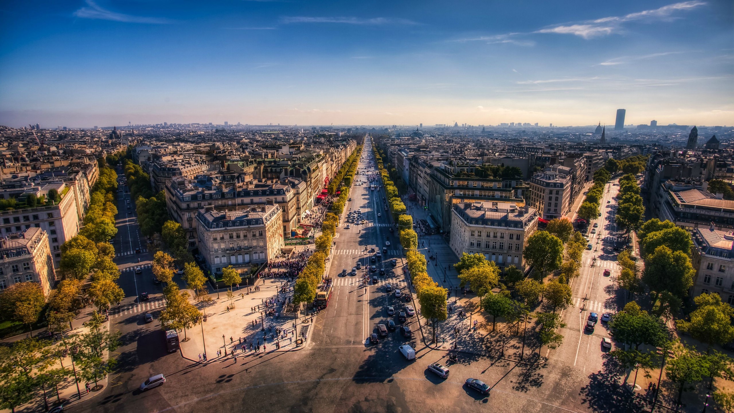 city, horizon, Paris, France, HD Wallpaper