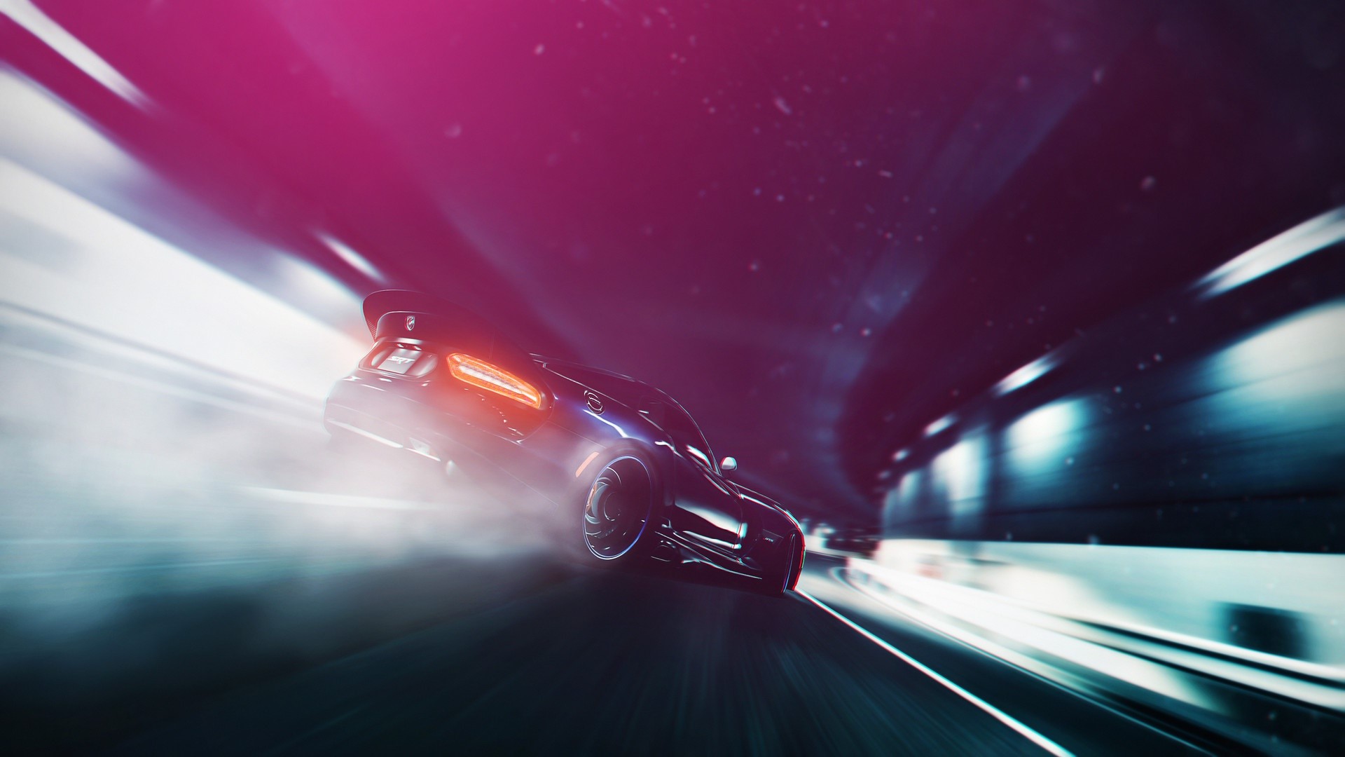 car, road, vehicle, Dodge Viper, purple, HD Wallpaper