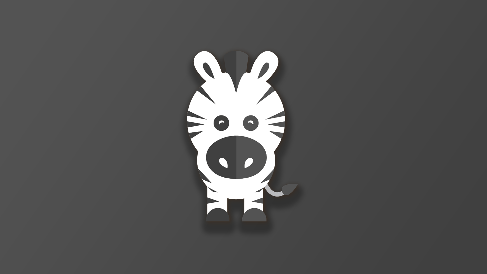 digital, animals, zebras, simple background, HD Wallpaper