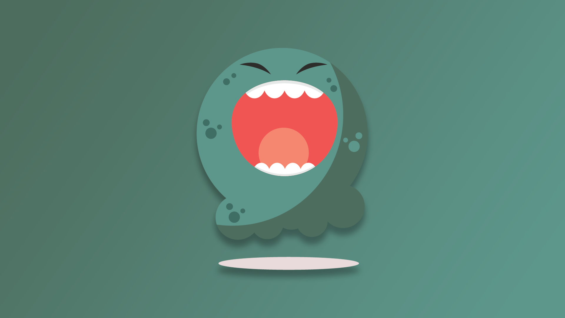 cartoon, digital, simple background, open mouth, HD Wallpaper