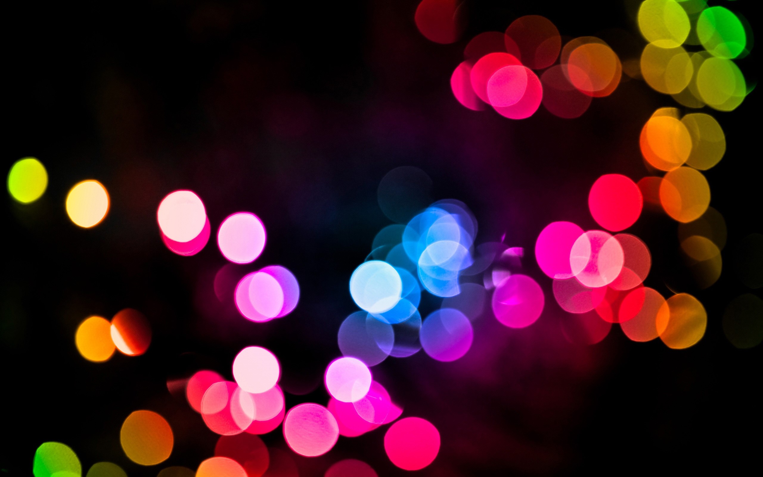 bokeh, colorful, lights, blurred, HD Wallpaper