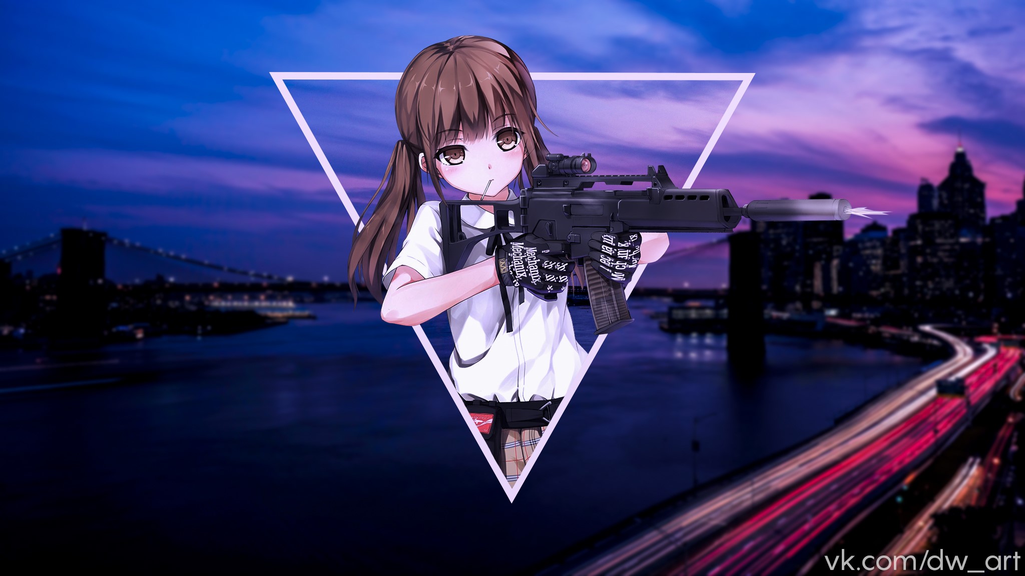 2D, Girls Frontline, picture-in-picture, HD Wallpaper