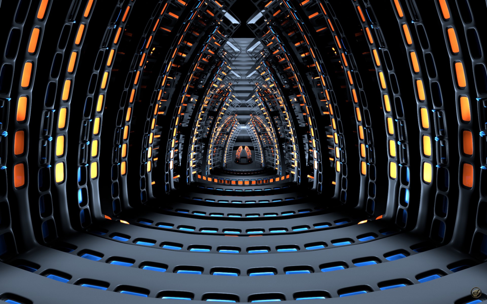 digital art, render, structure, HD Wallpaper