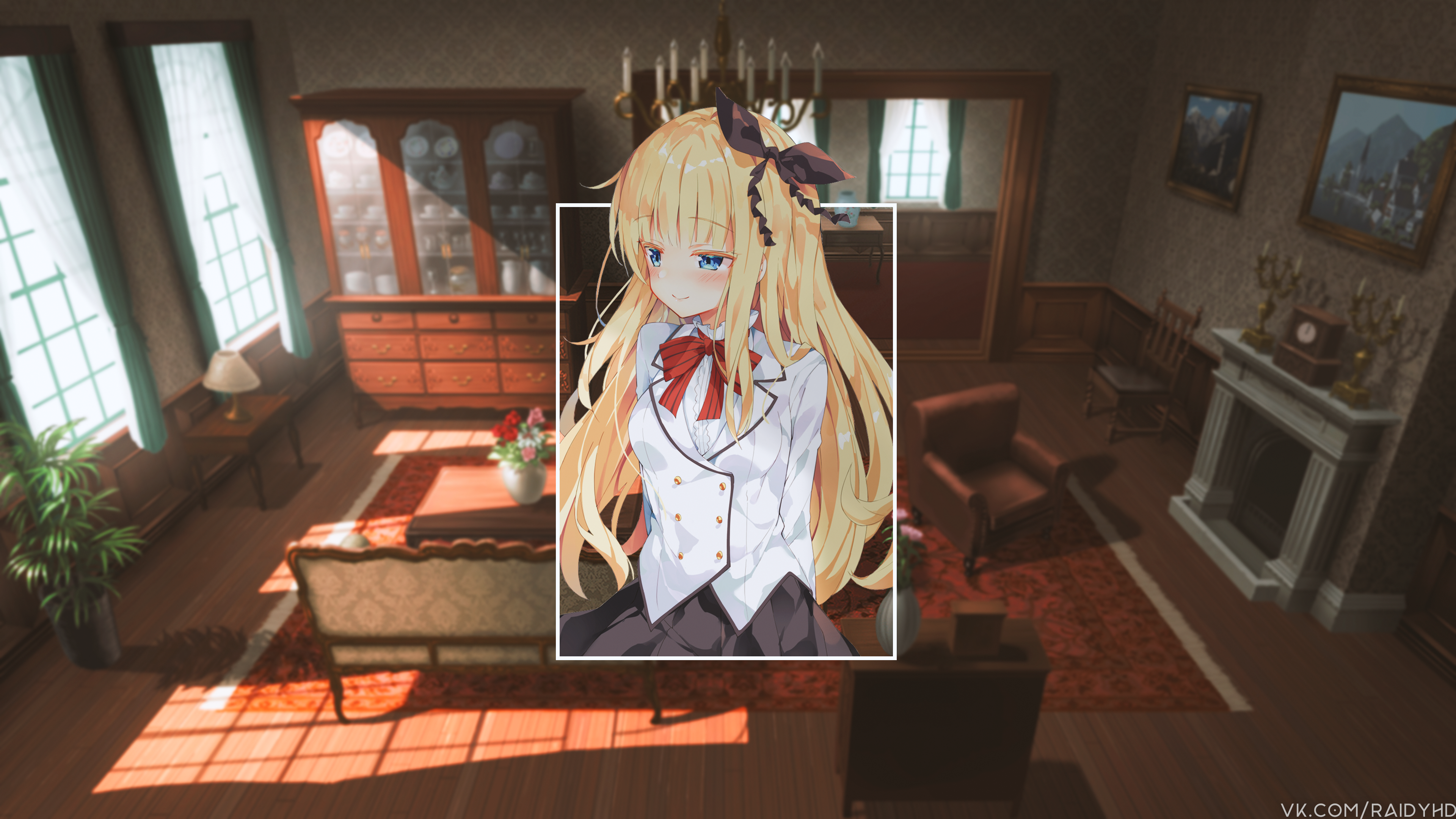 anime, anime girls, picture-in-picture, HD Wallpaper