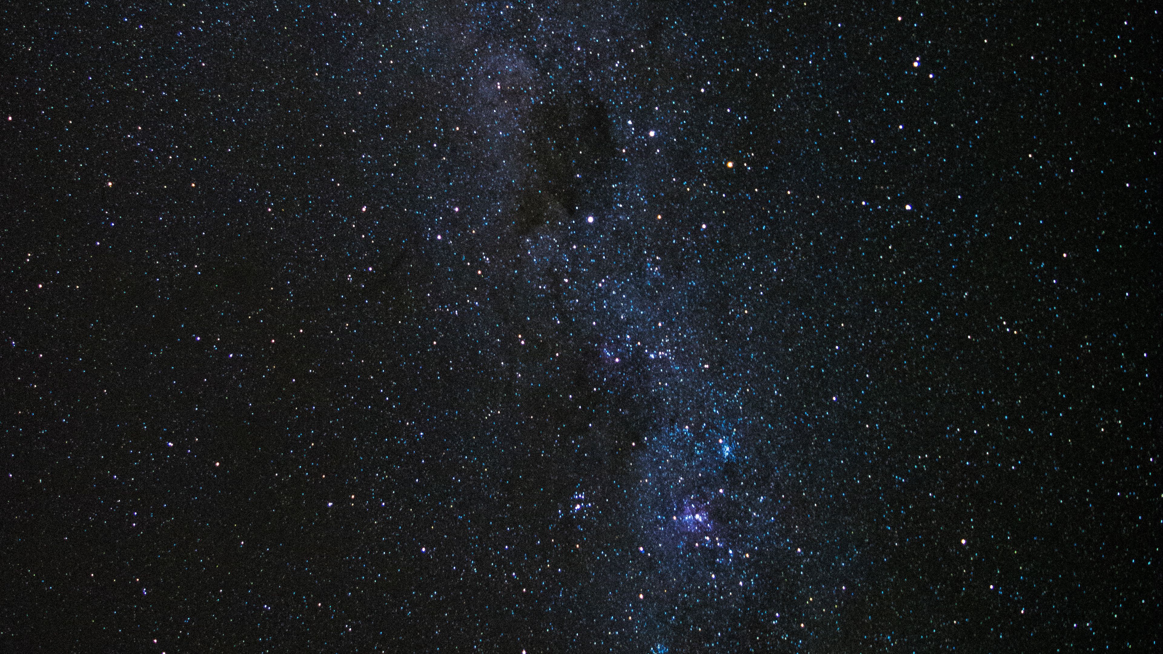 starry sky, milky way, stars, night, space, shine, 4k, HD Wallpaper