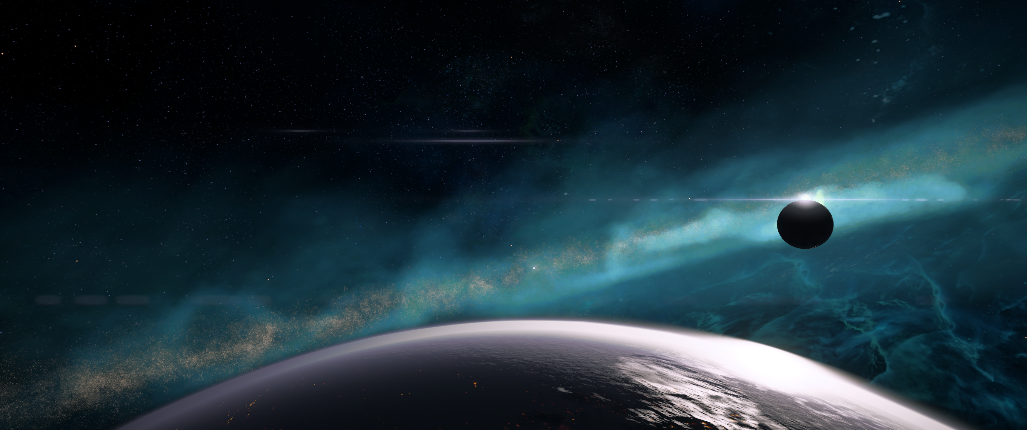 space, Andromeda, Mass Effect, planet, HD Wallpaper