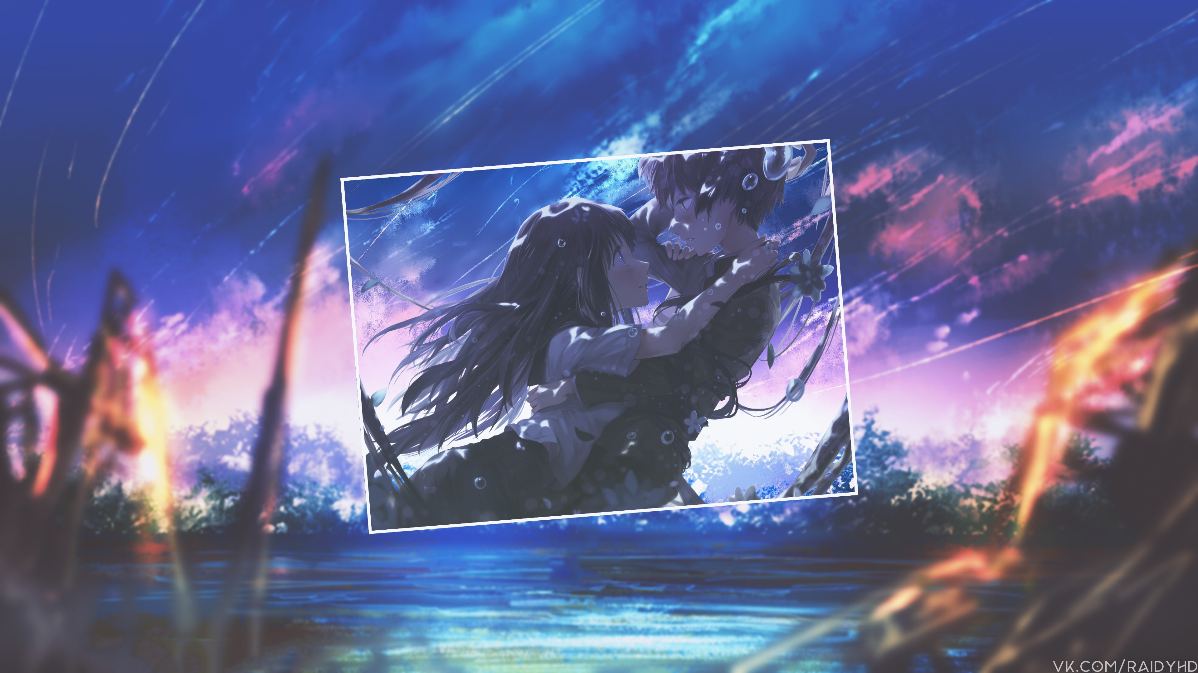 anime girls, anime, picture-in-picture, HD Wallpaper
