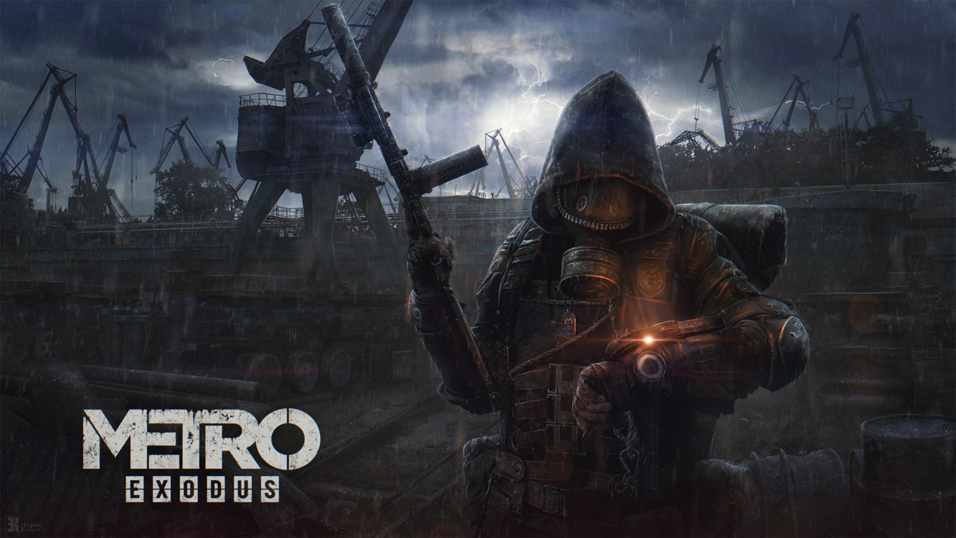 Metro Exodus, fan art, science fiction, video games, soldier, weapon, Evgenij Kungur, HD Wallpaper