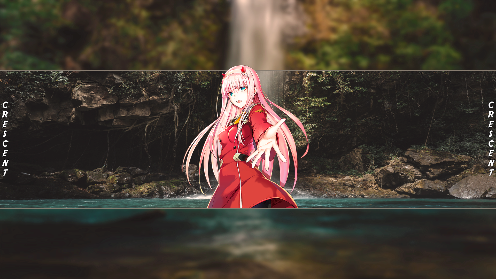 Zero Two (Darling in the FranXX), Darling in the FranXX, anime girls, anime, pink hair, long hair, picture-in-picture, HD Wallpaper