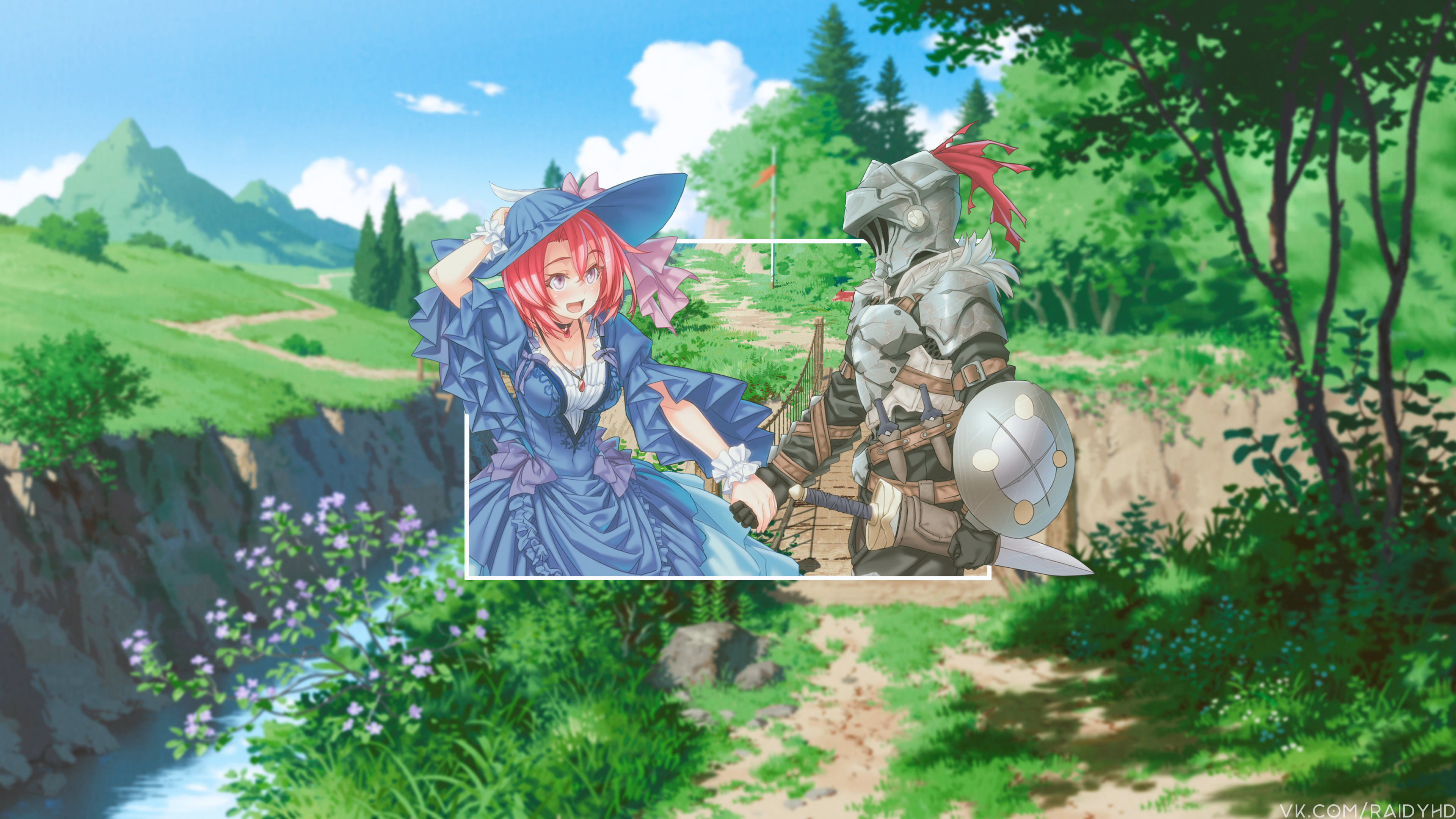 anime, anime girls, picture-in-picture, Goblin Slayer, HD Wallpaper