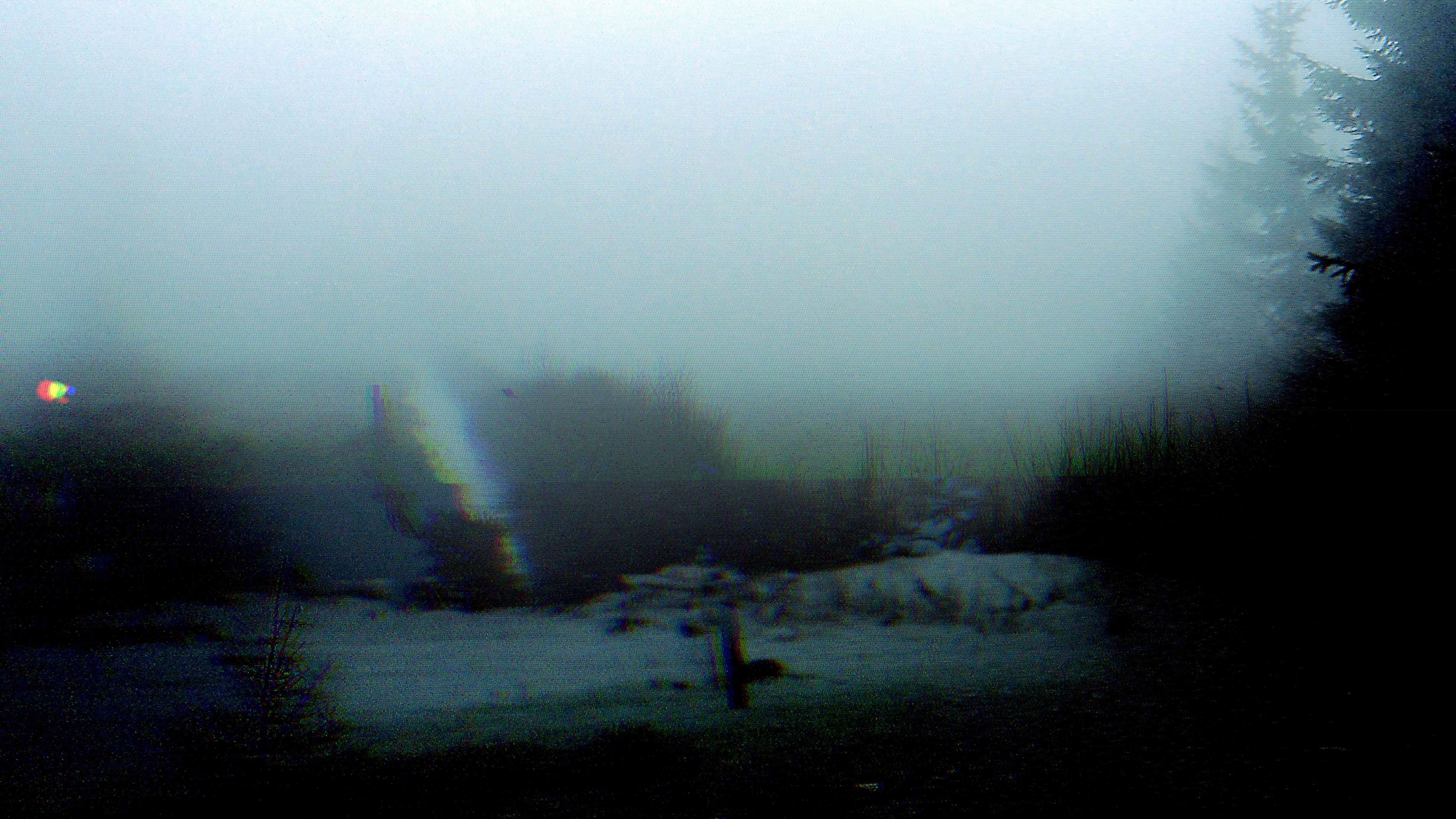 glitch art, nature, snow, HD Wallpaper