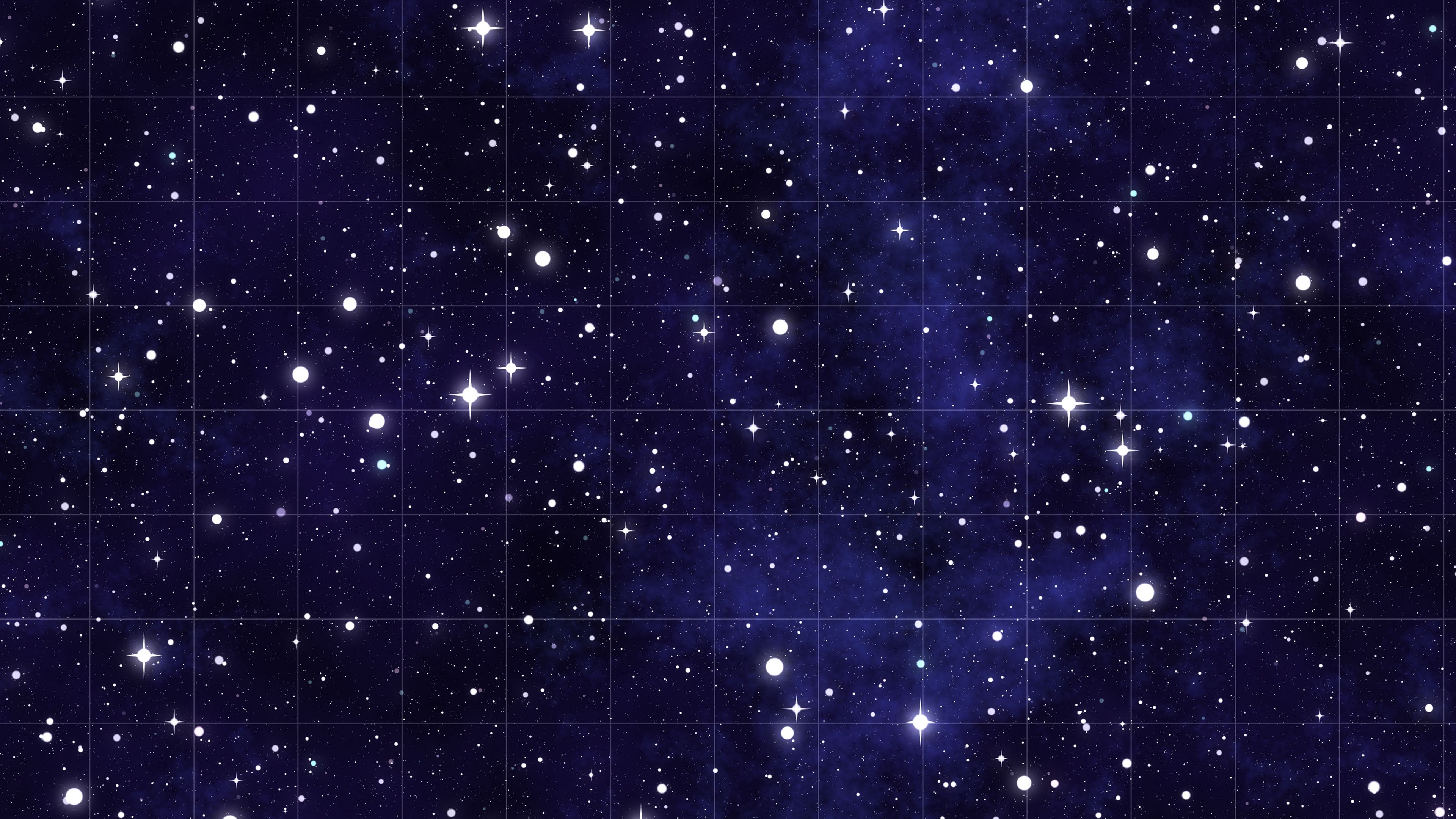 starry sky, stars, lattice, 4k, HD Wallpaper