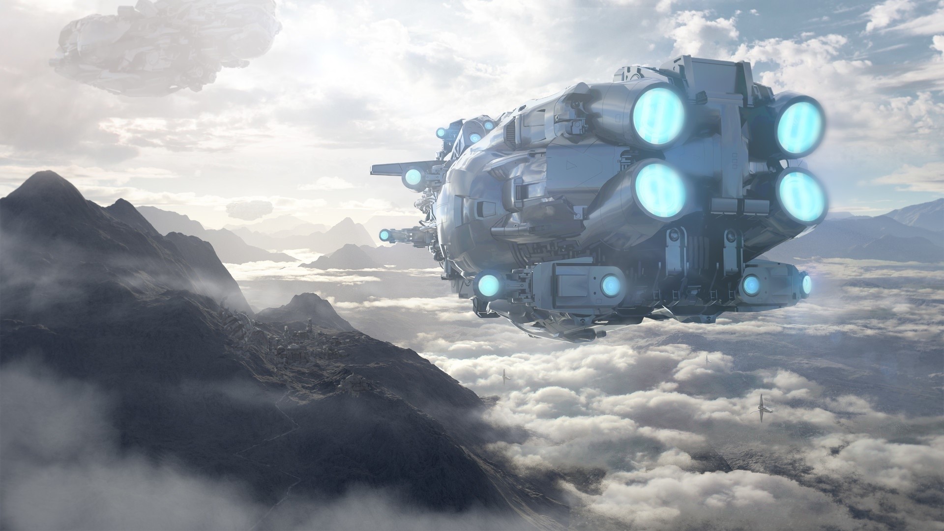 digital art, vehicle, science fiction, futuristic, HD Wallpaper