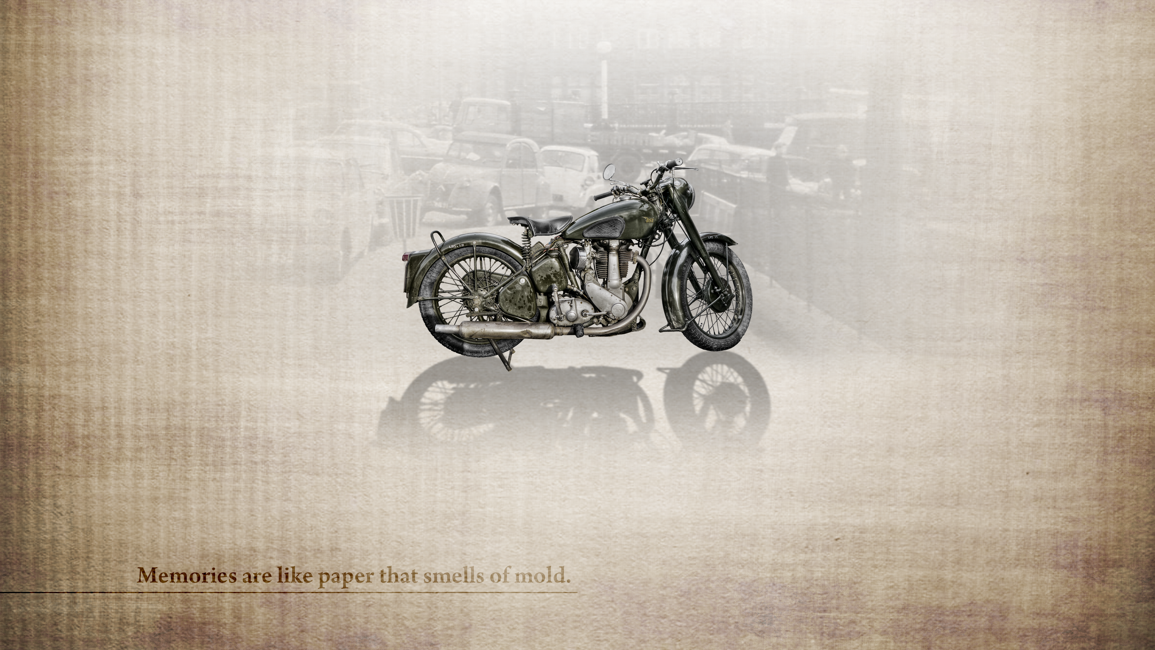 motorcycle, paper, vehicle, typography, HD Wallpaper