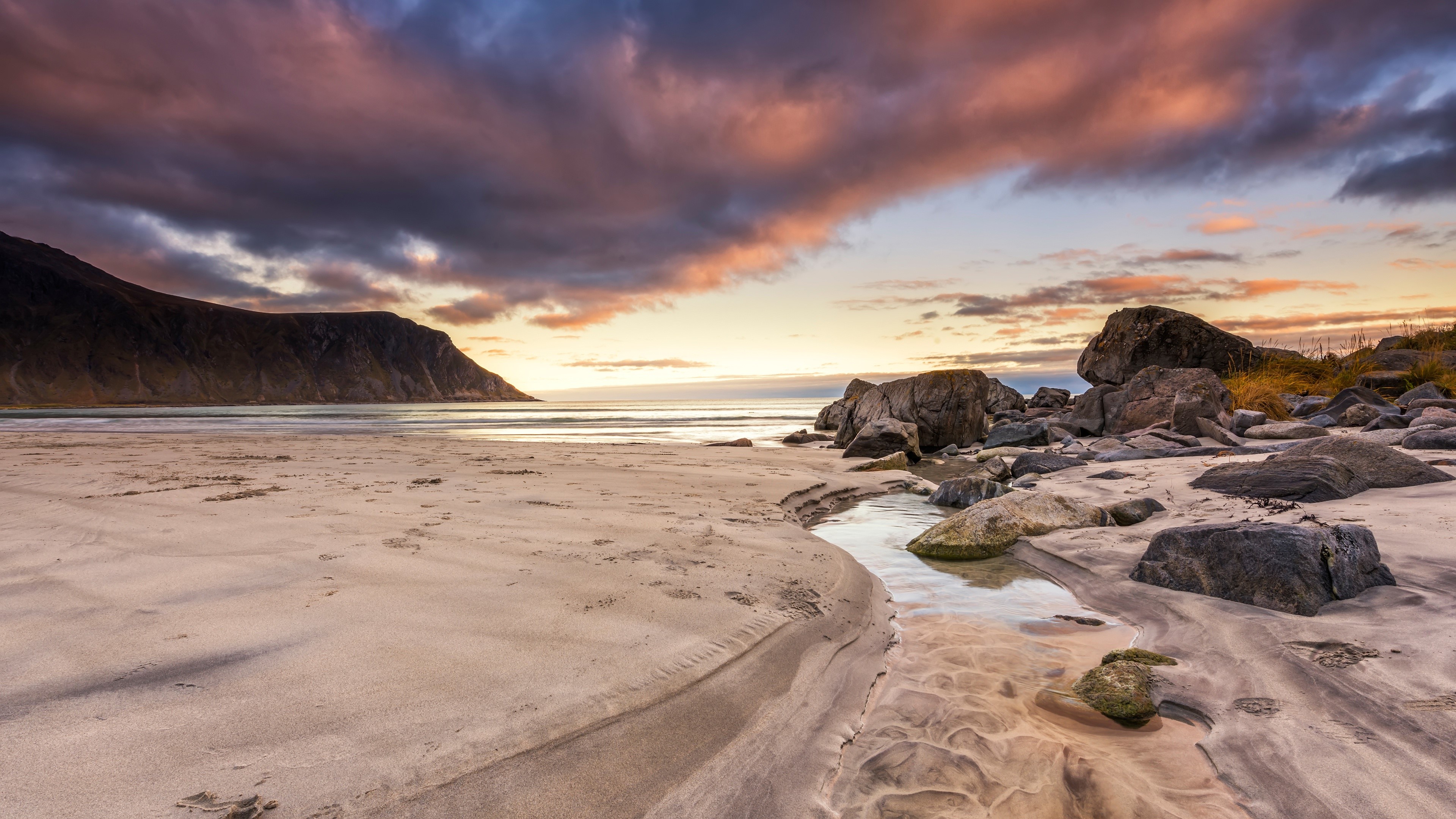 sky, clouds, nature, coast, HD Wallpaper