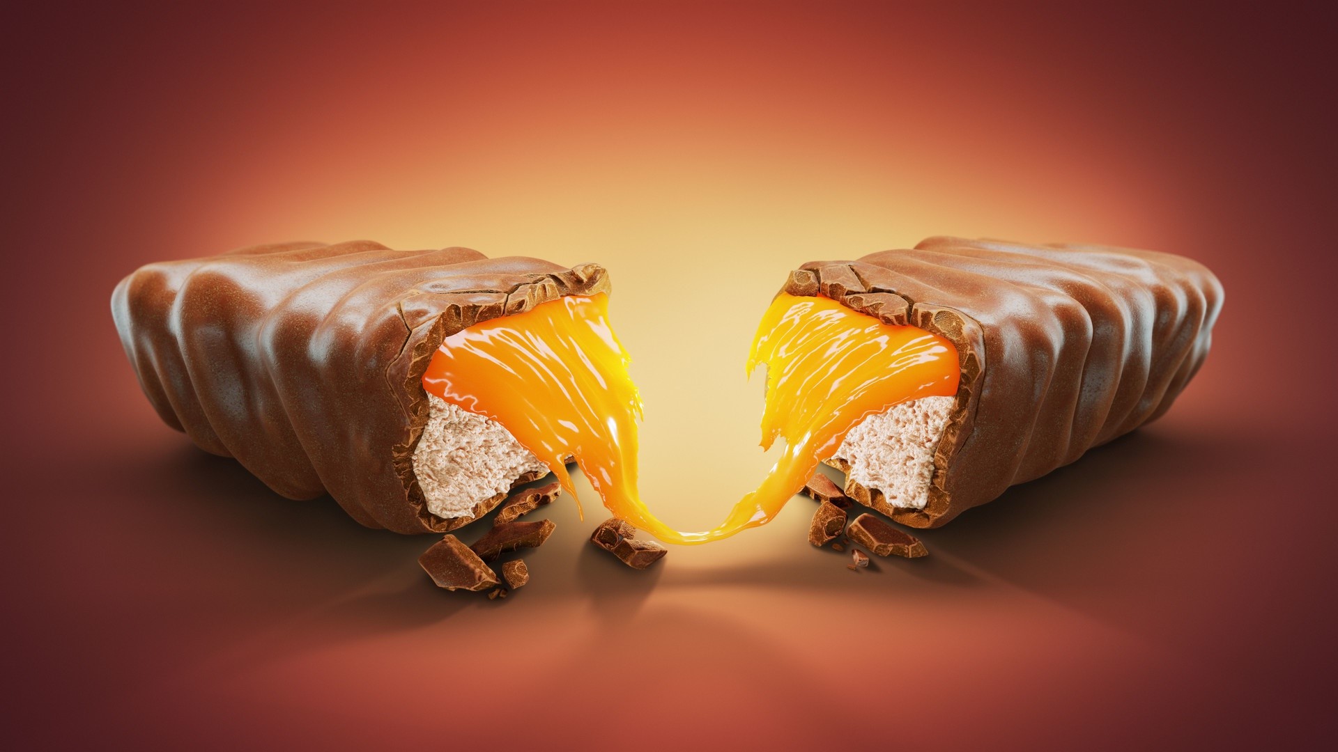 food, sweets, illustration, chocolate, brown, HD Wallpaper