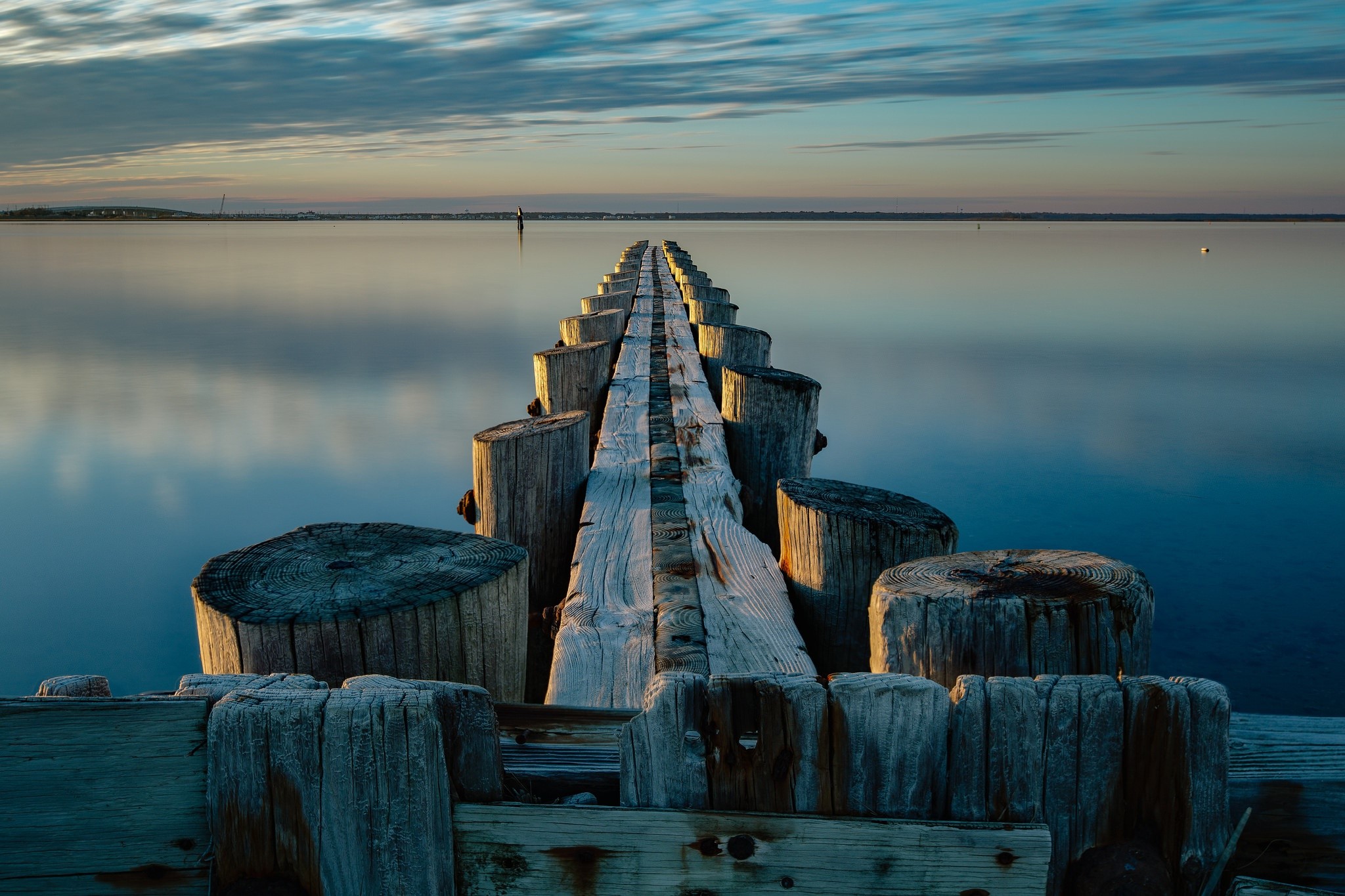 wood, water, sky, nature, HD Wallpaper