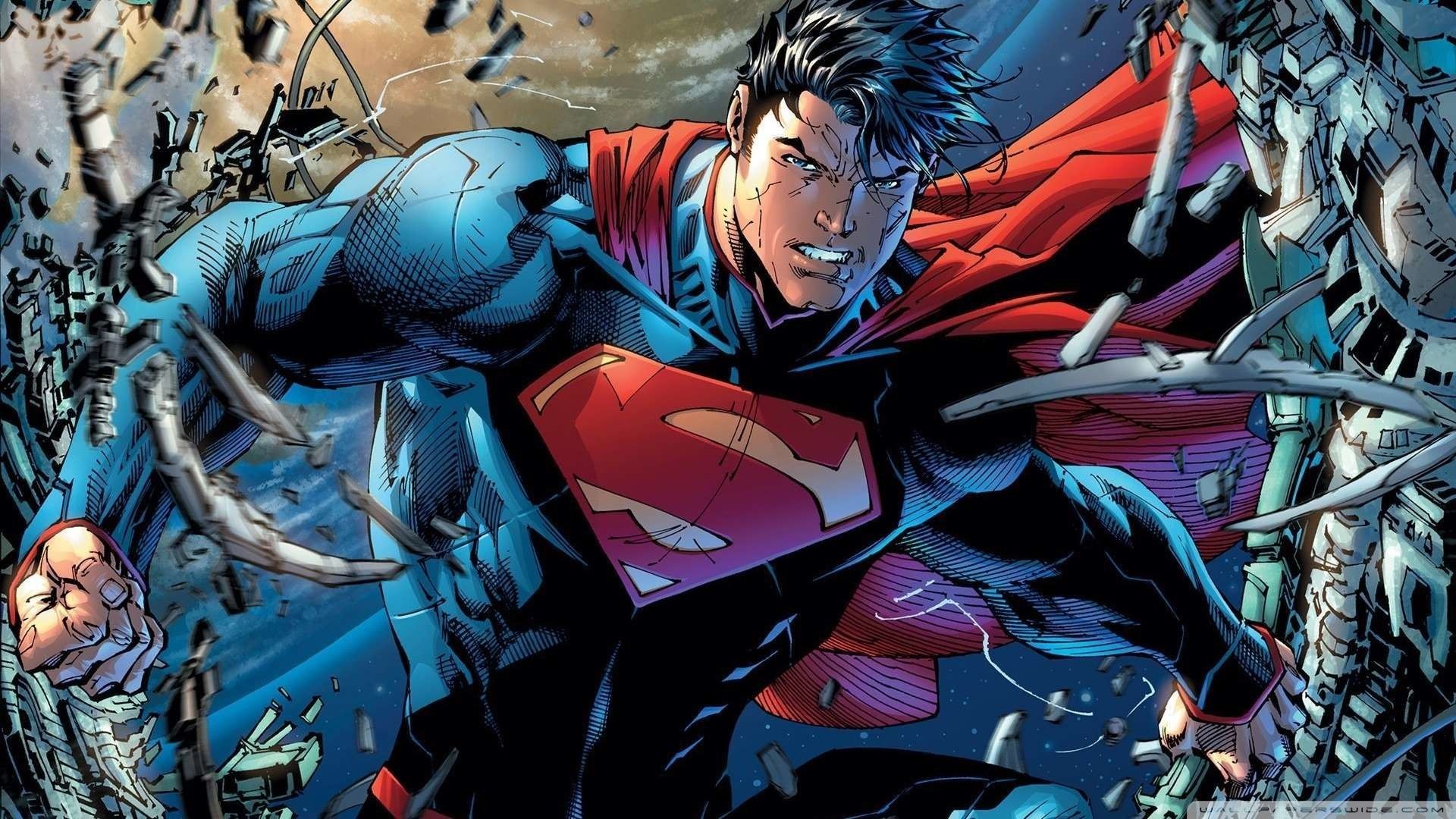 Superman, comic art, movie poster, DC Comics, superhero, HD Wallpaper