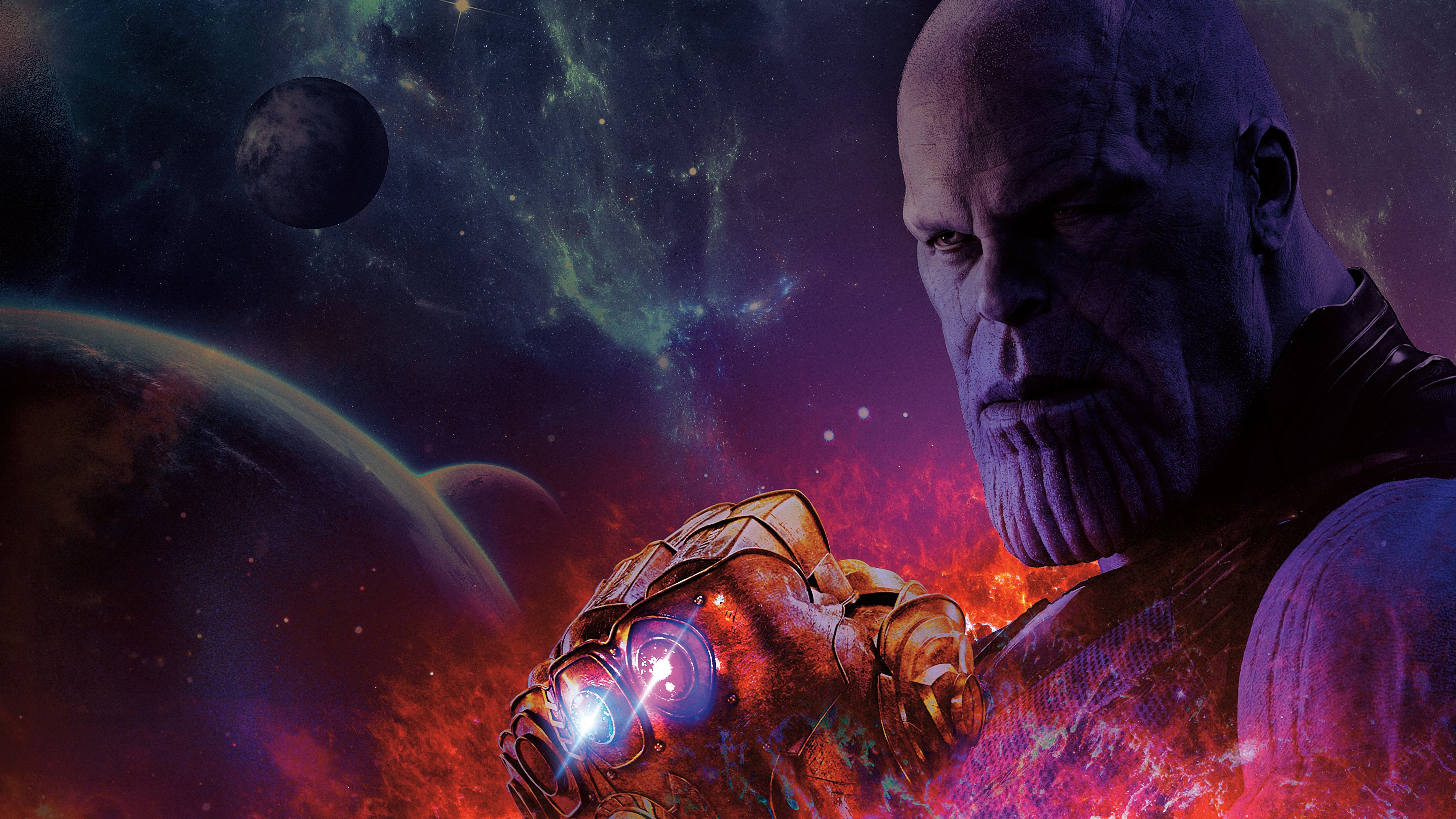 Thanos, Avengers Infinity War, movies, Marvel Cinematic Universe, planet, HD Wallpaper