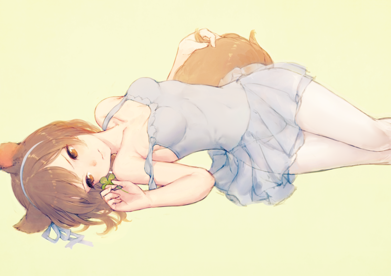 anime, anime girls, simple background, brunette, HD Wallpaper
