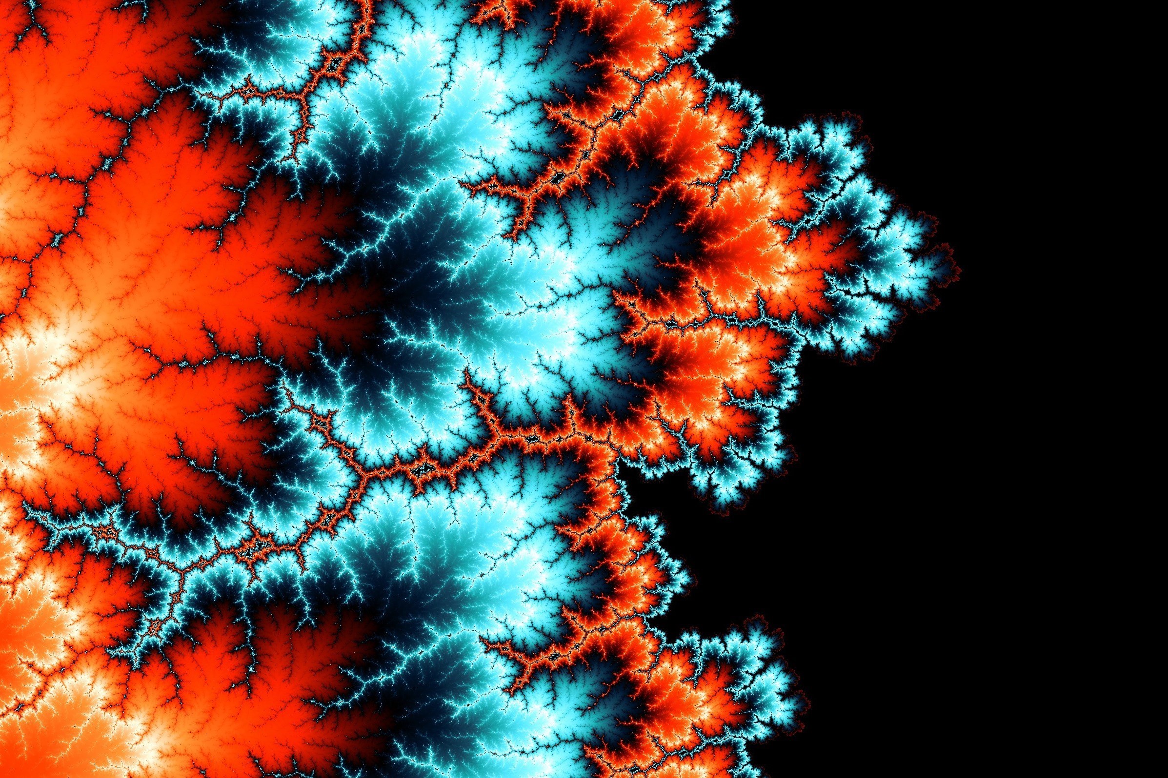 abstract, fractal, colorful, digital art, HD Wallpaper