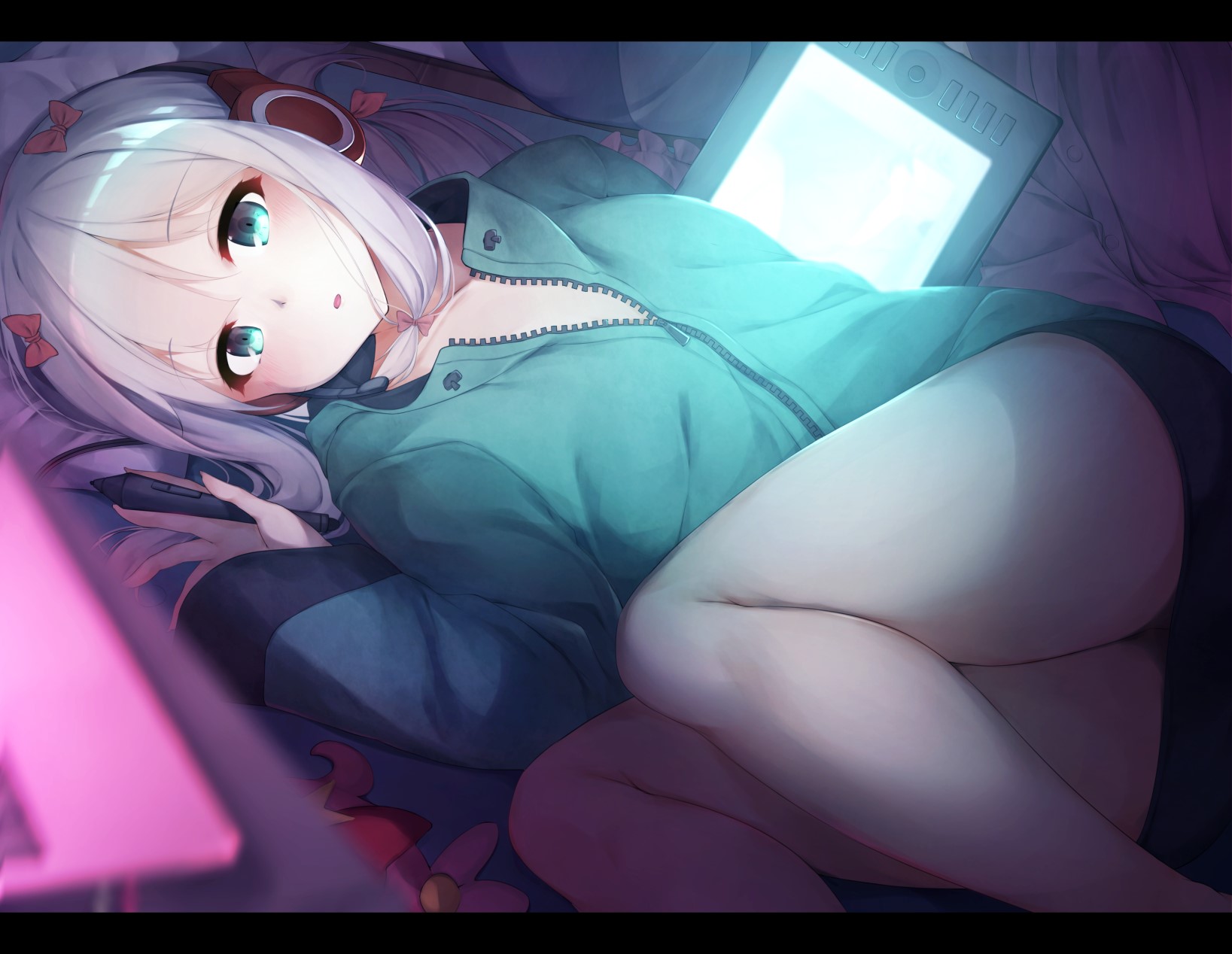 anime, anime girls, Eromanga-sensei, cyan, HD Wallpaper