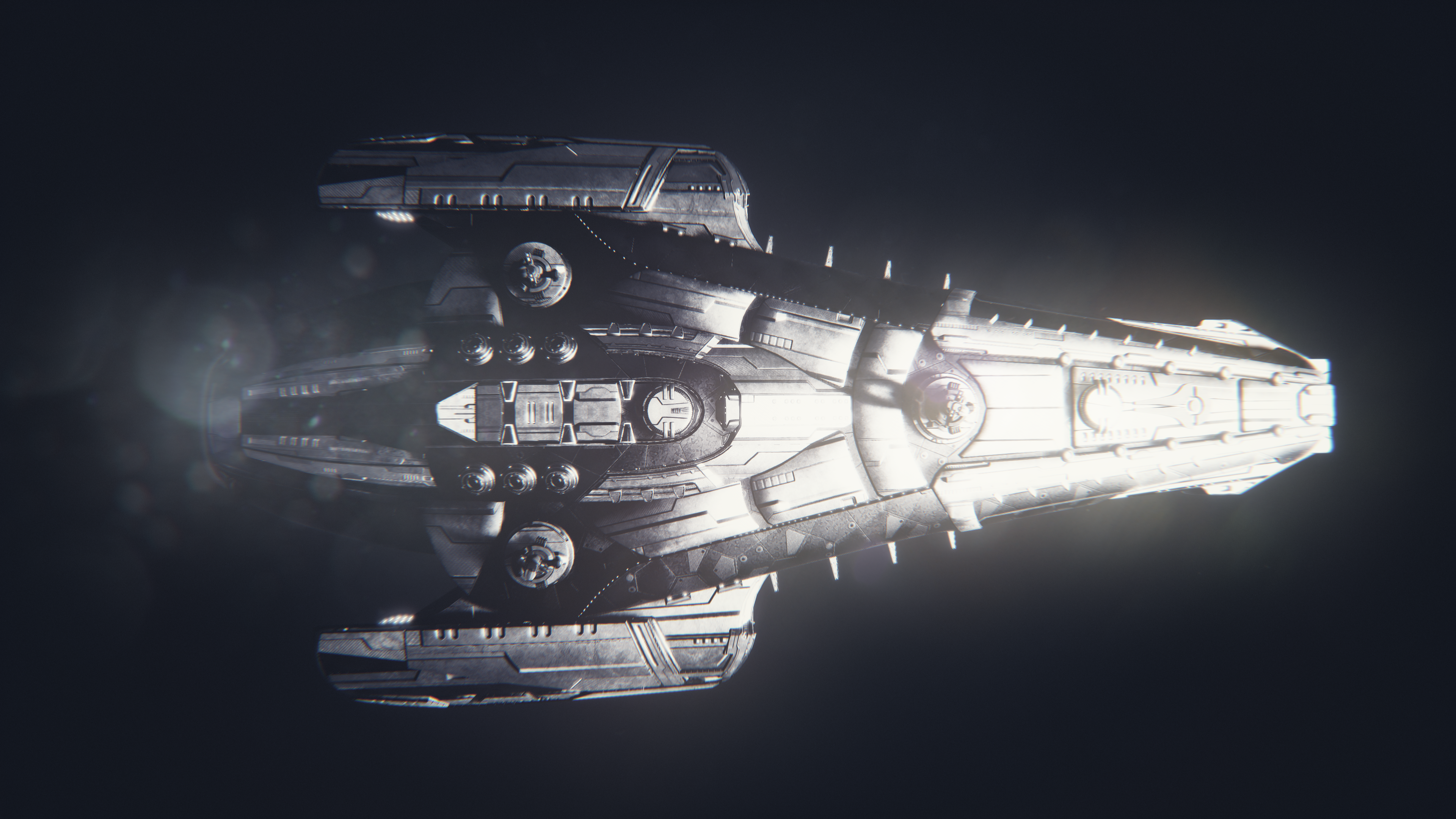 everspace, spaceship, space, digital art, simple background, FTL, HD Wallpaper