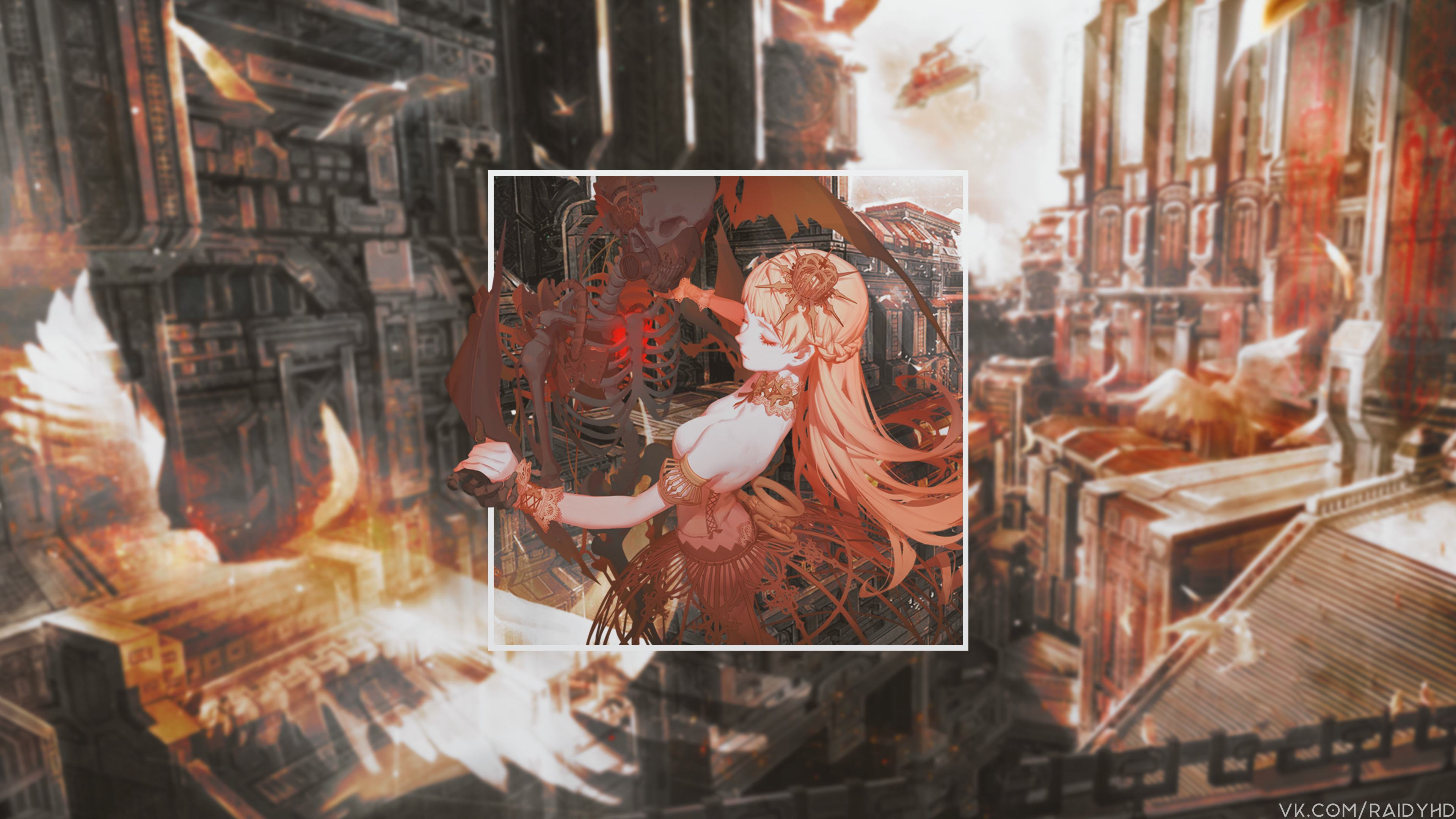 anime, anime girls, picture-in-picture, HD Wallpaper