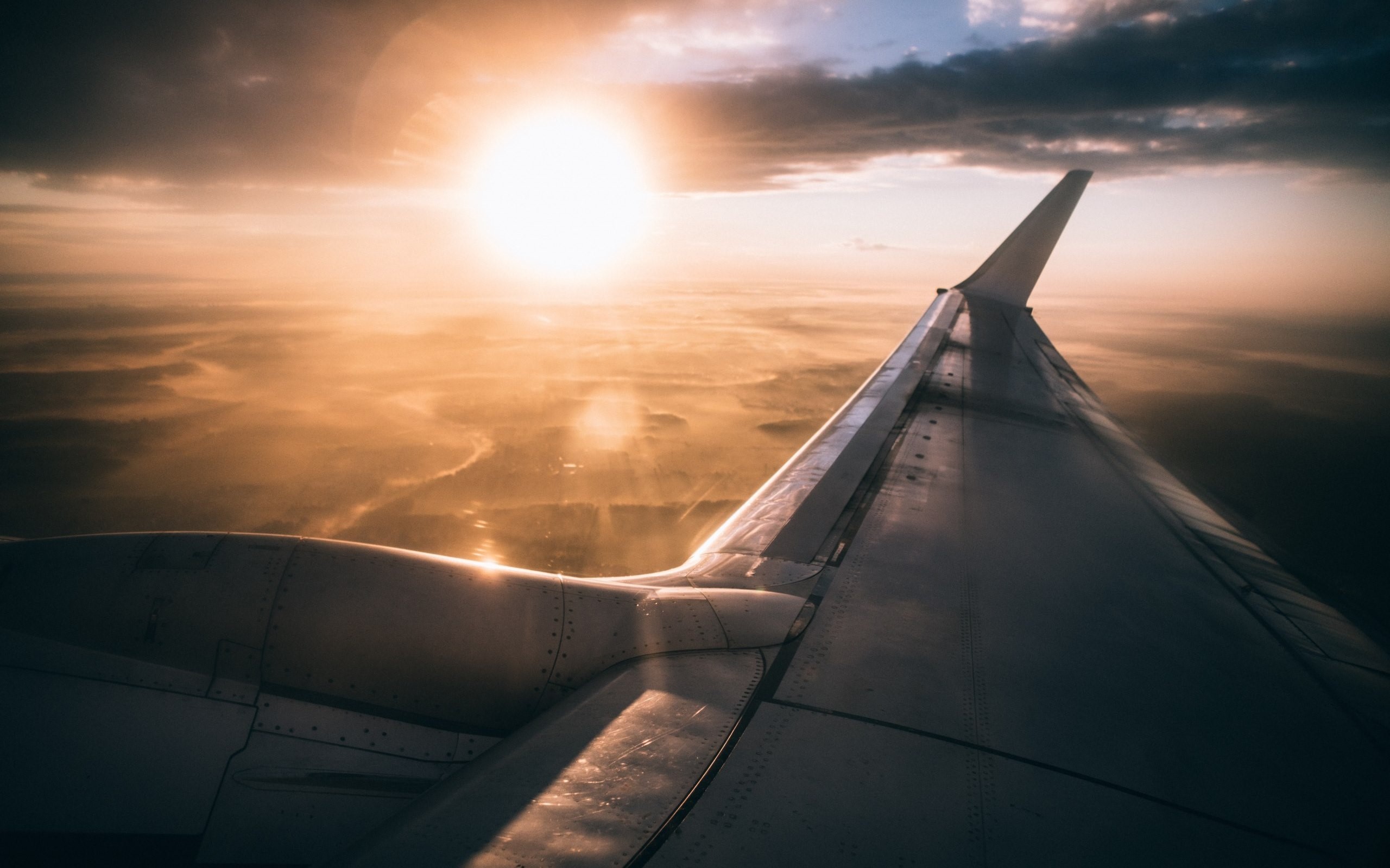 sunlight, vehicle, aerial view, sky, aircraft, HD Wallpaper
