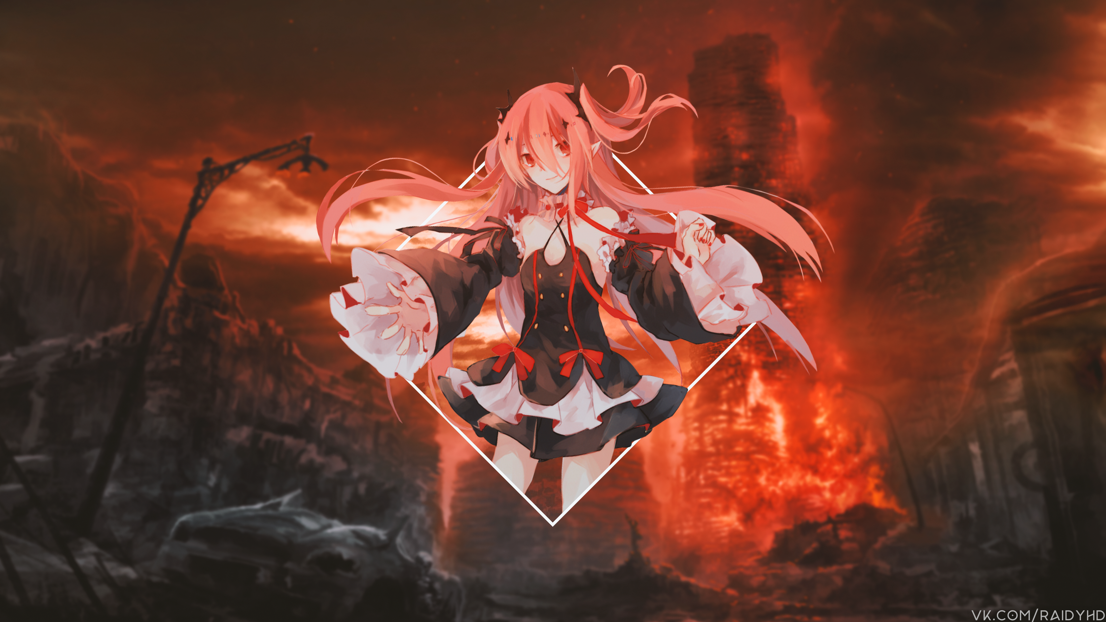 anime girls, anime, picture-in-picture, HD Wallpaper