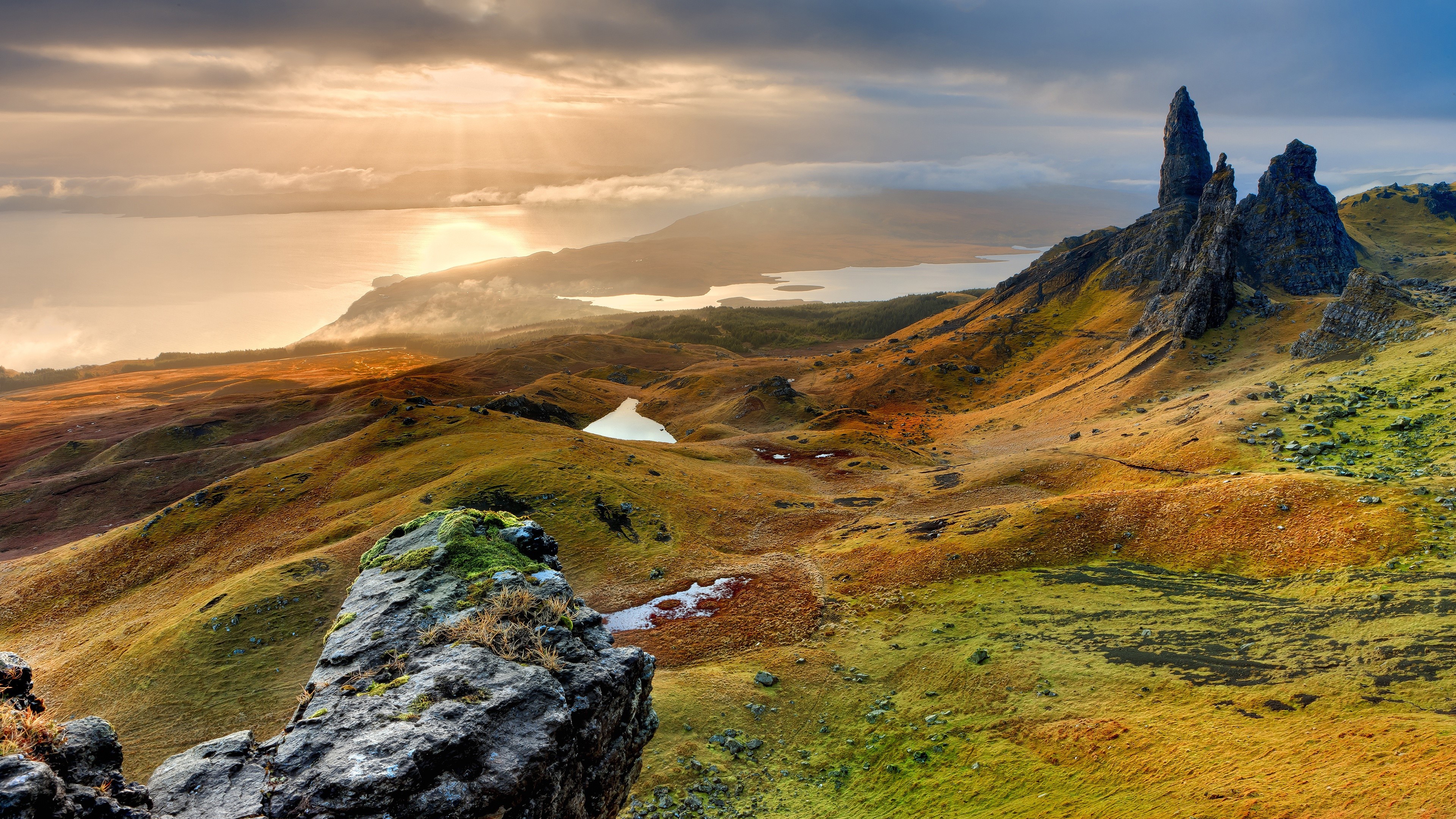 landscape, rock, nature, Scotland, HD Wallpaper