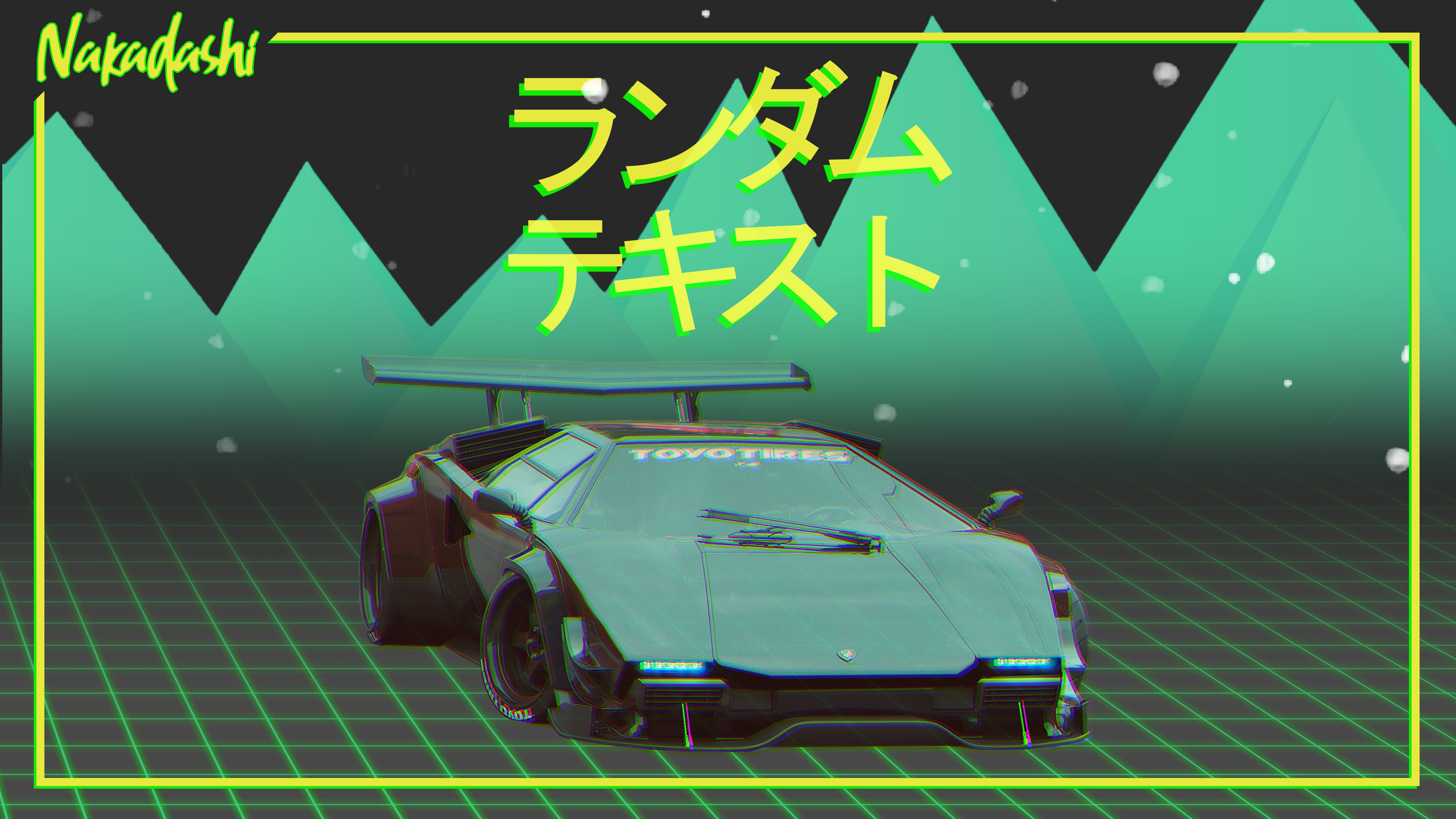 OutRun, car, Lamborghini Countach, Khyzyl Saleem, vehicle, HD Wallpaper