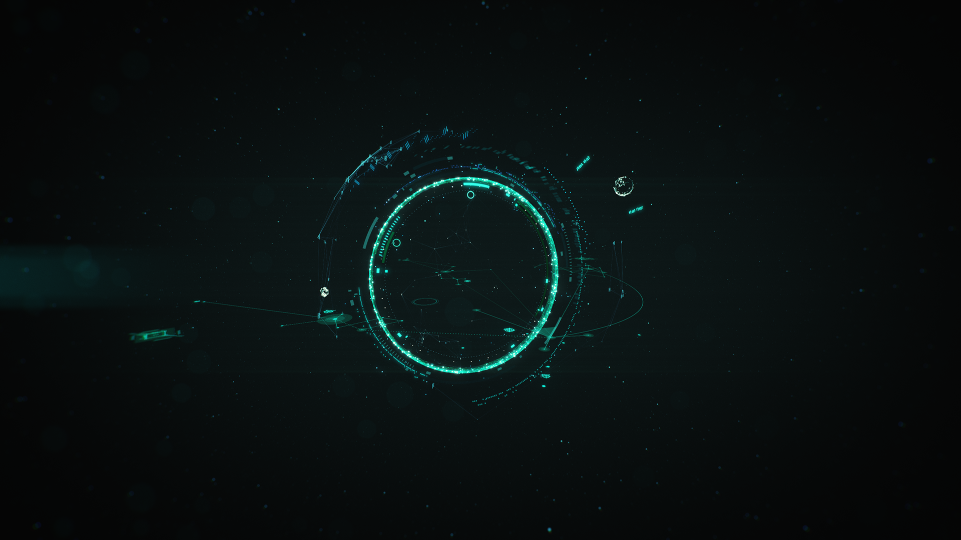 abstract, digital art, dark, space, HD Wallpaper