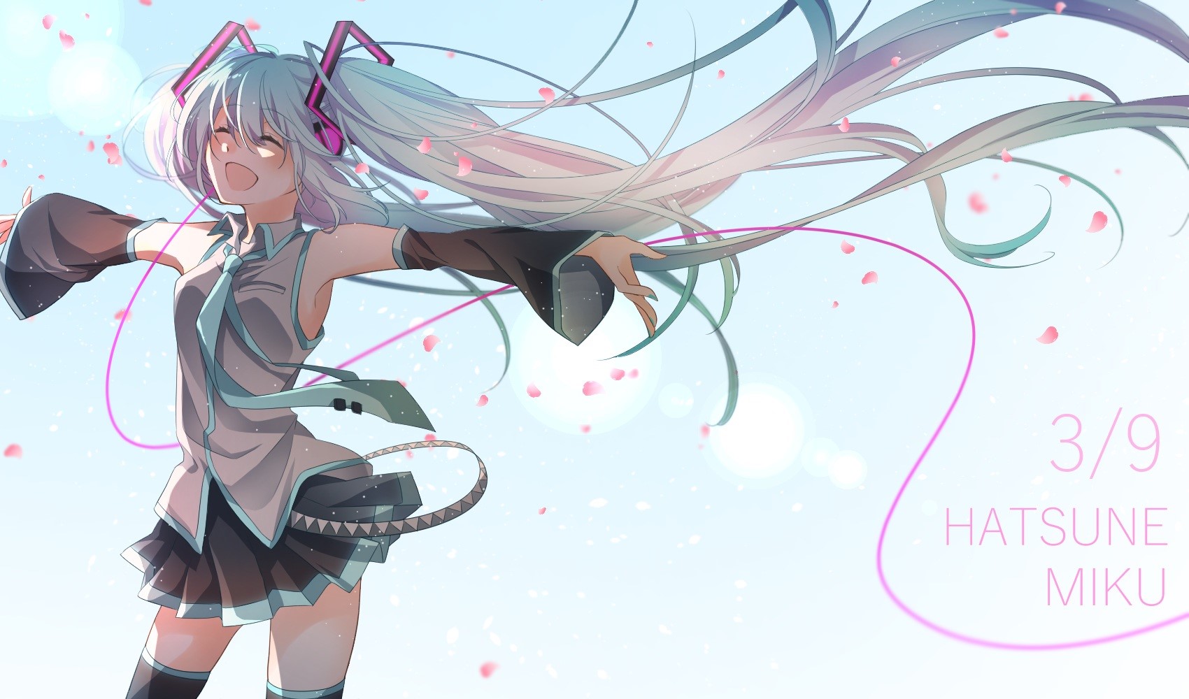 anime, anime girls, open mouth, miniskirt, closed eyes, simple background, long hair, HD Wallpaper