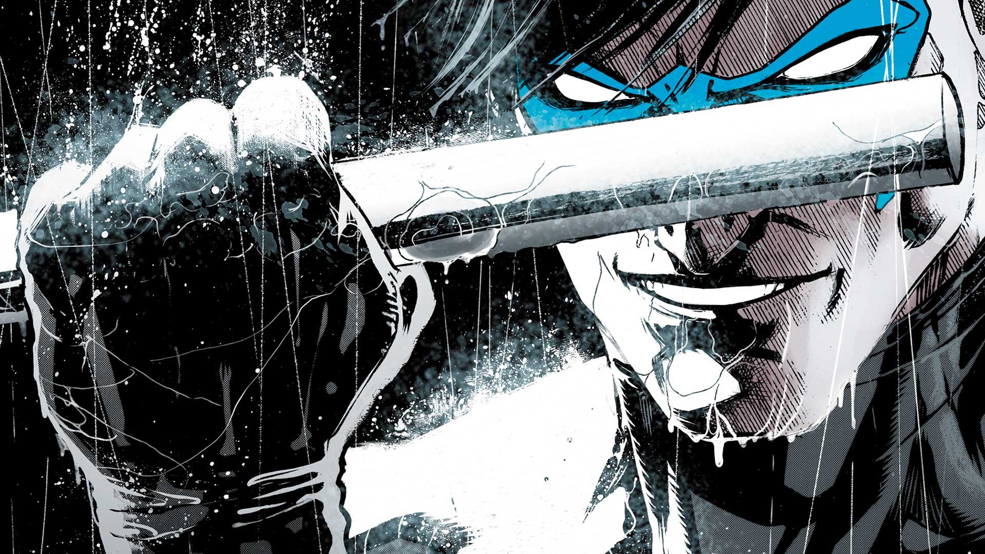 DC Comics, Nightwing, illustration, superhero, HD Wallpaper