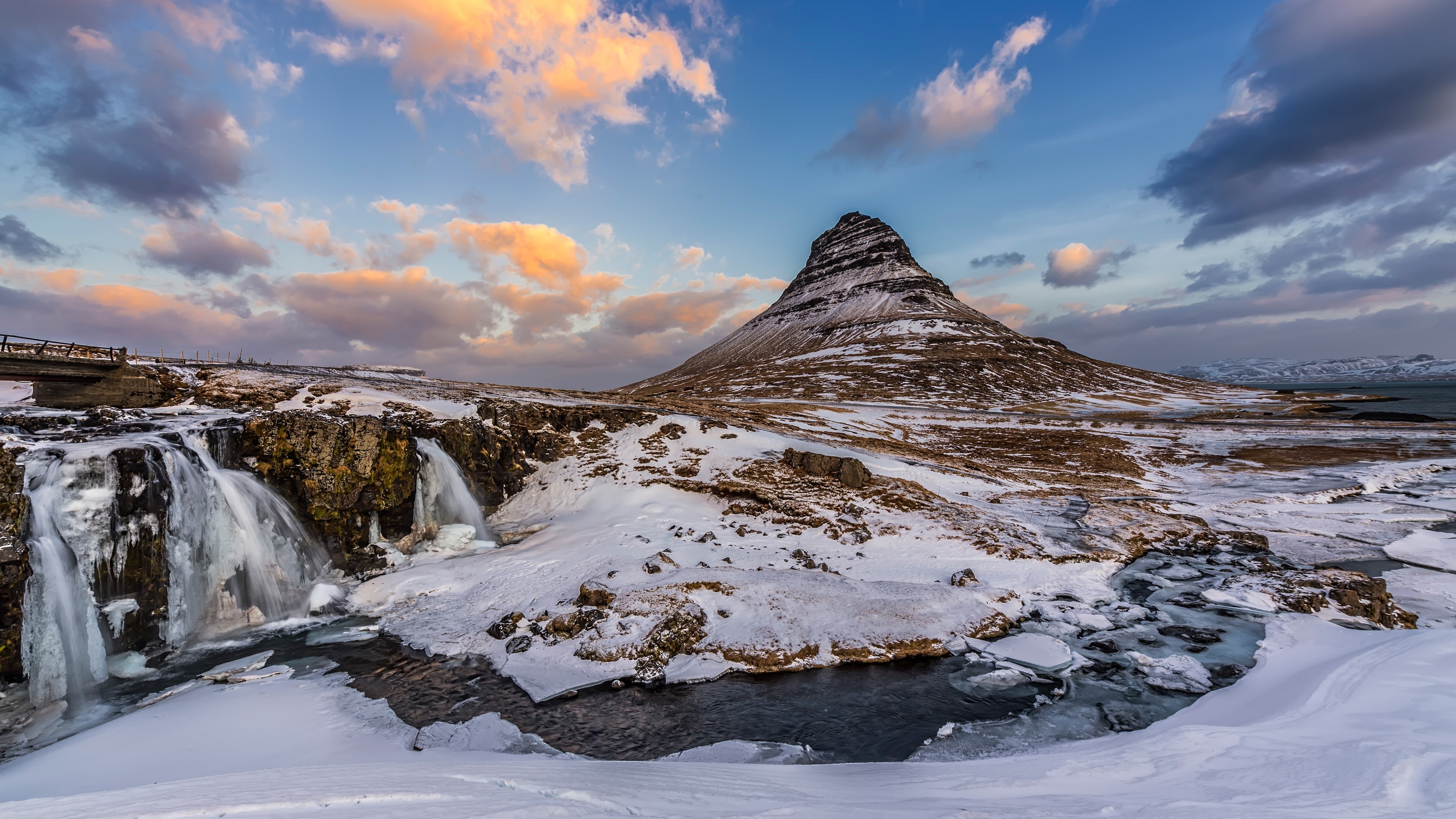 mountains, nature, landscape, water, sky, Iceland, HD Wallpaper