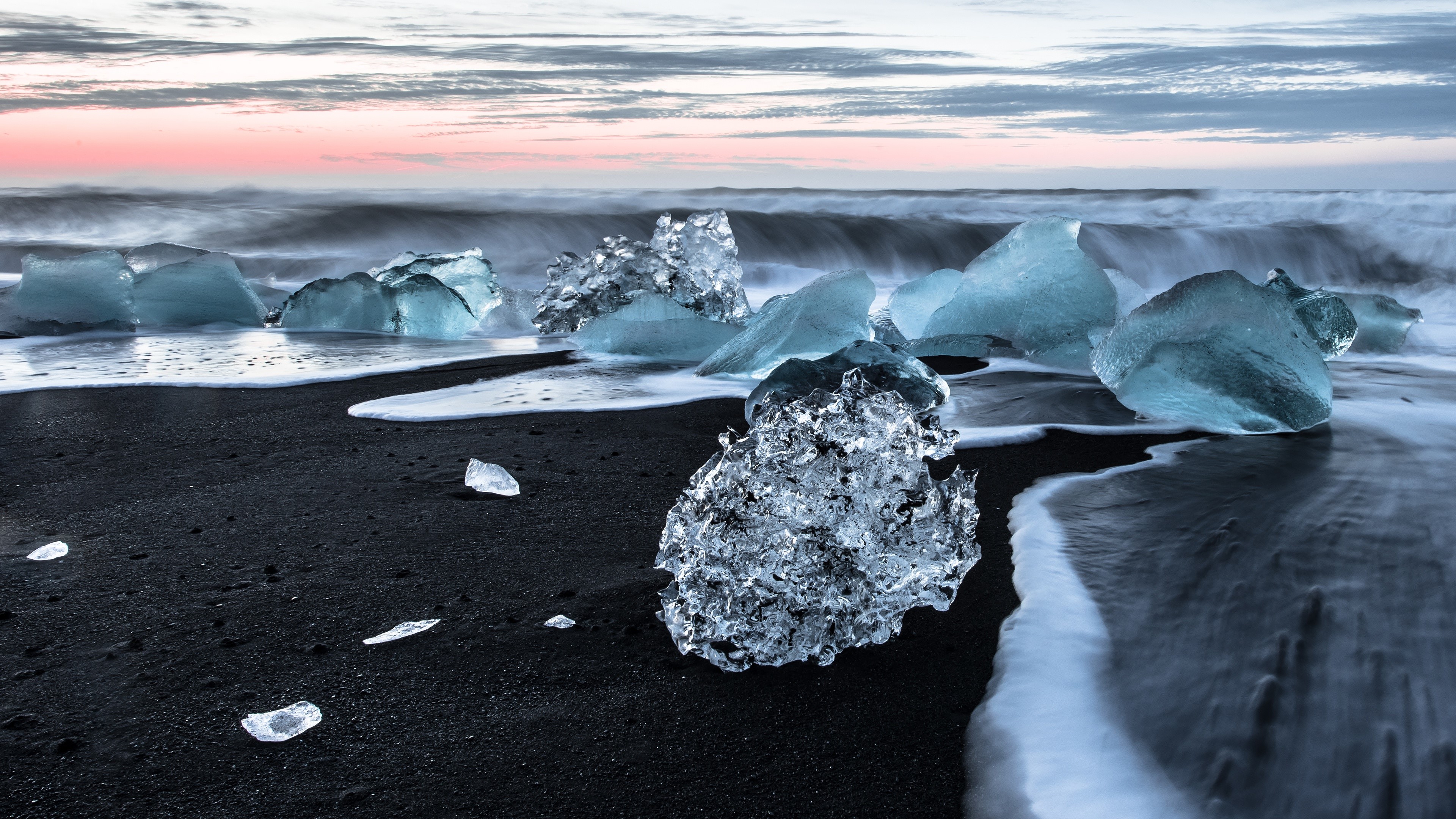 ice, sea, nature, HD Wallpaper