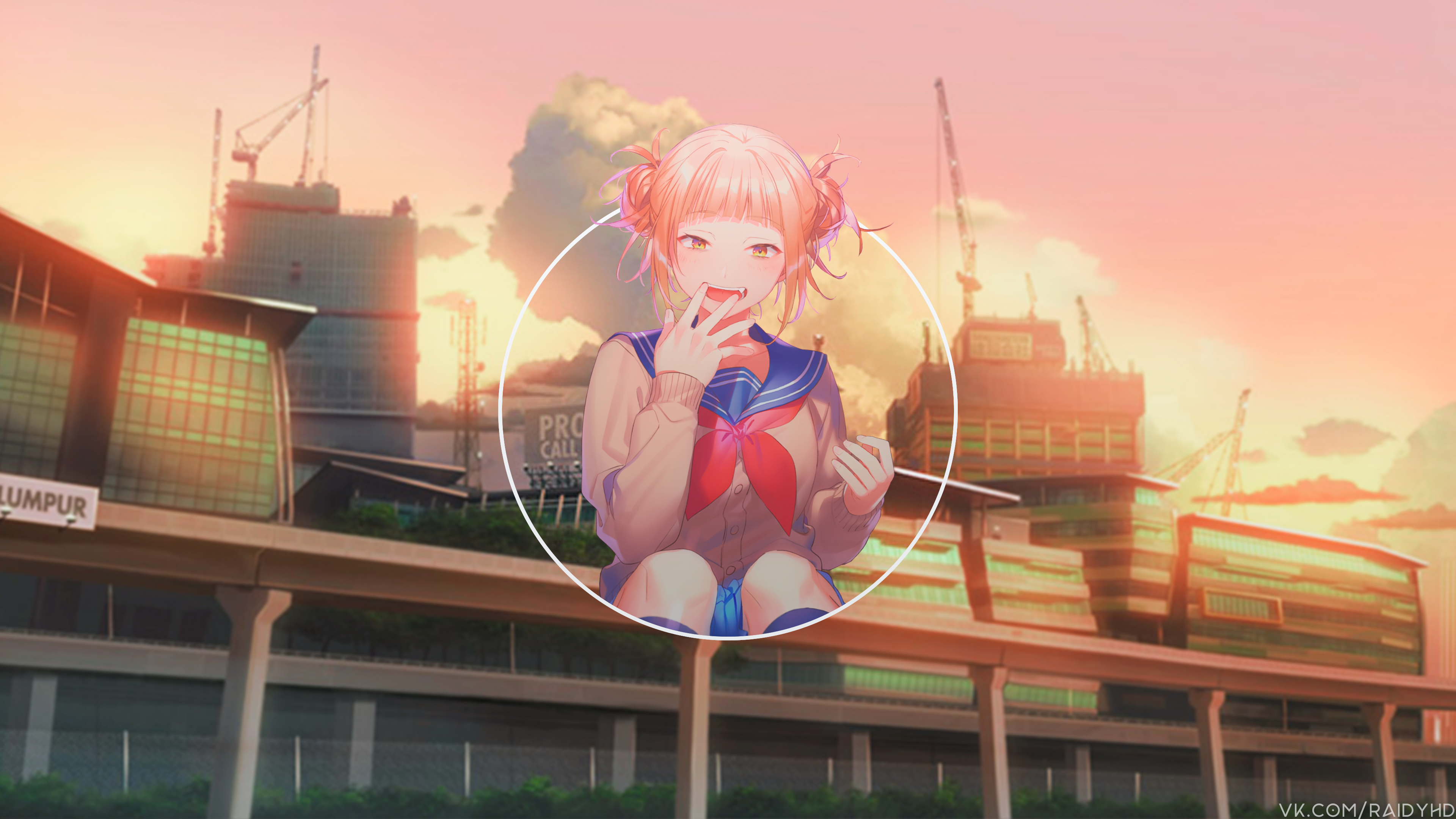 anime, anime girls, picture-in-picture, HD Wallpaper