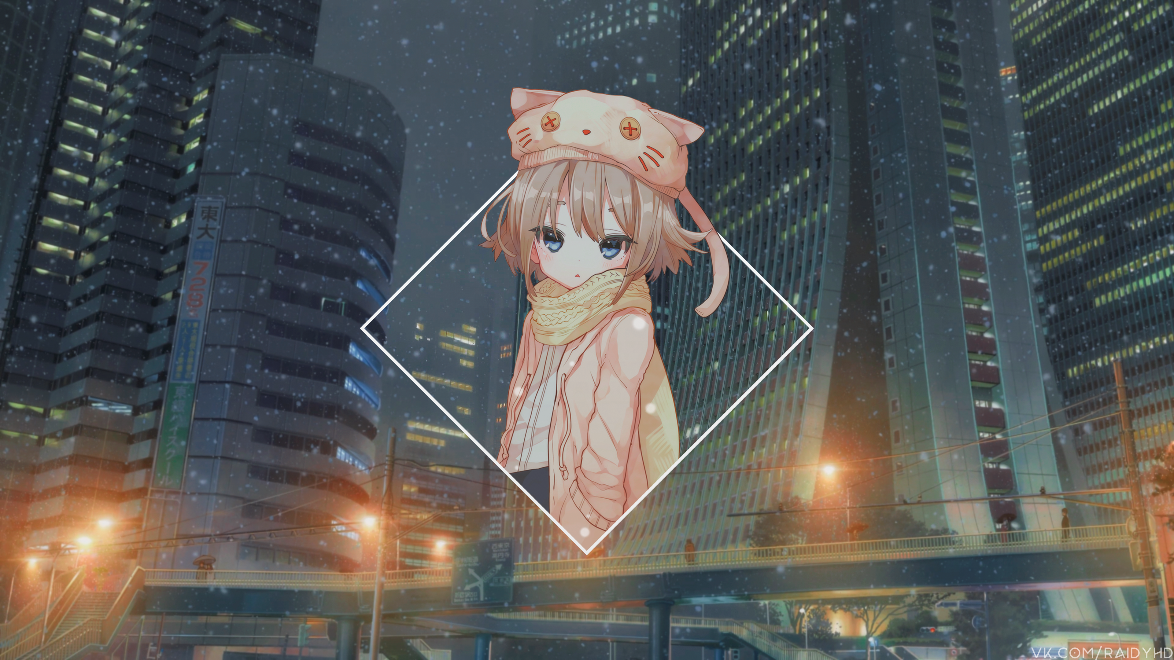 anime girls, anime, picture-in-picture, HD Wallpaper